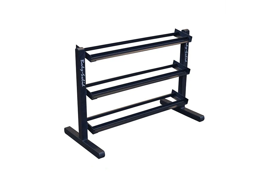 Body-Solid 2-Tier / 3-Tier Dumbbell Rack (3rd Tier Optional) - Image 4