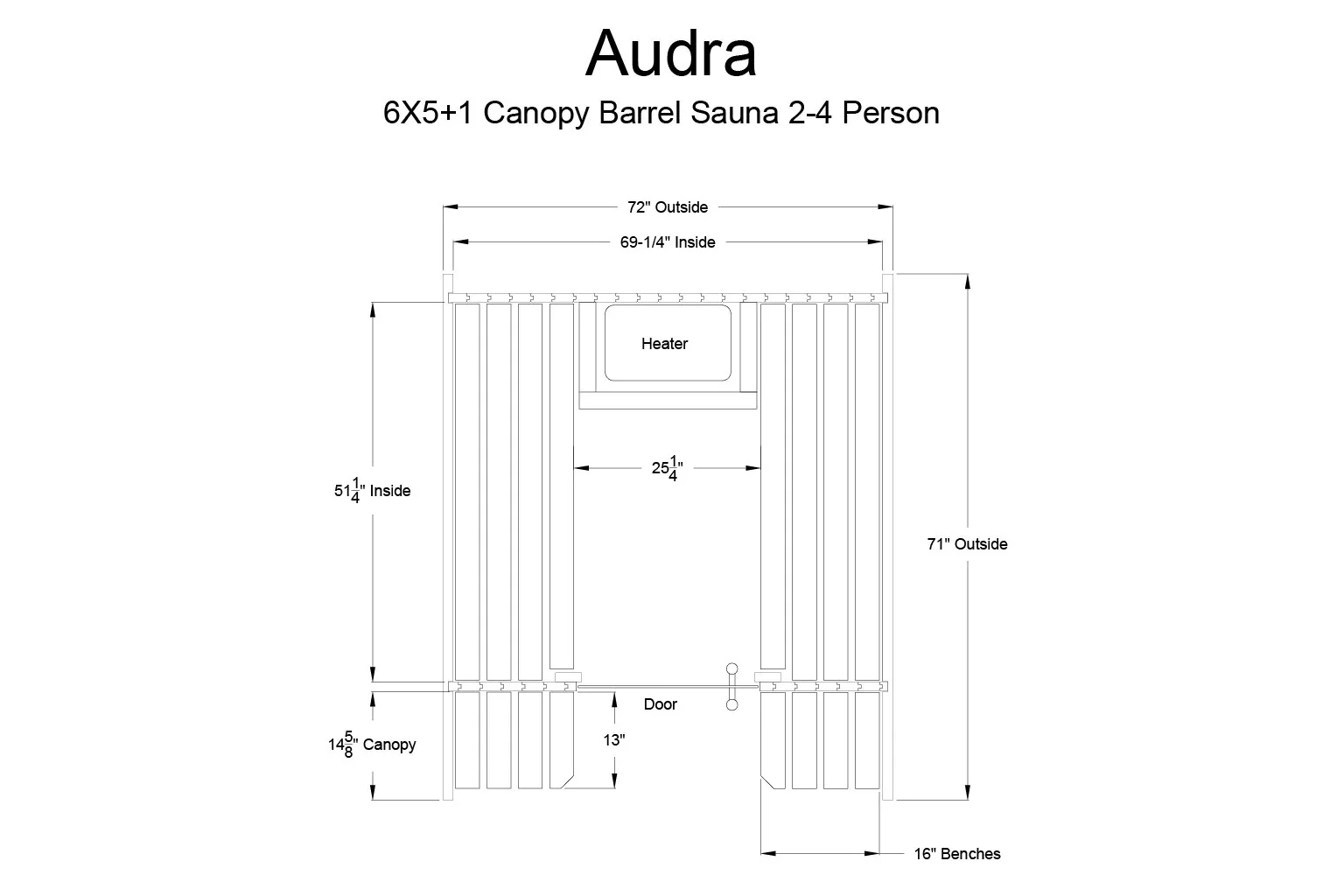 Almost Heaven Audra 2-4 Person Canopy Barrel Sauna - Image 7