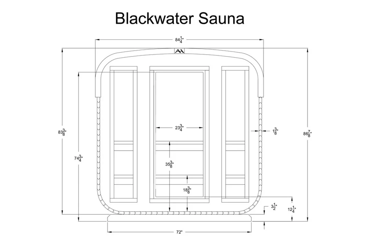 Almost Heaven Blackwater 4-6 Person Cube Sauna (🧨JULY 4th SALE) - Image 15