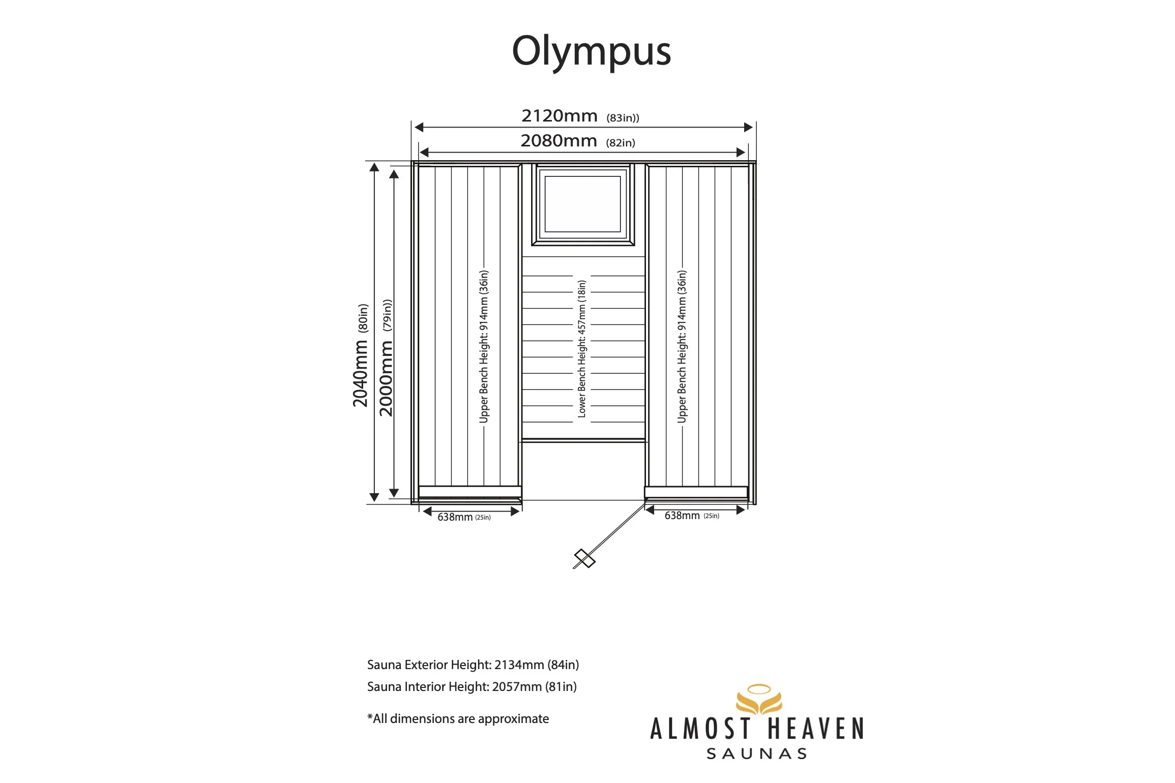 Almost Heaven Olympus 6-Person Sauna - Image 8