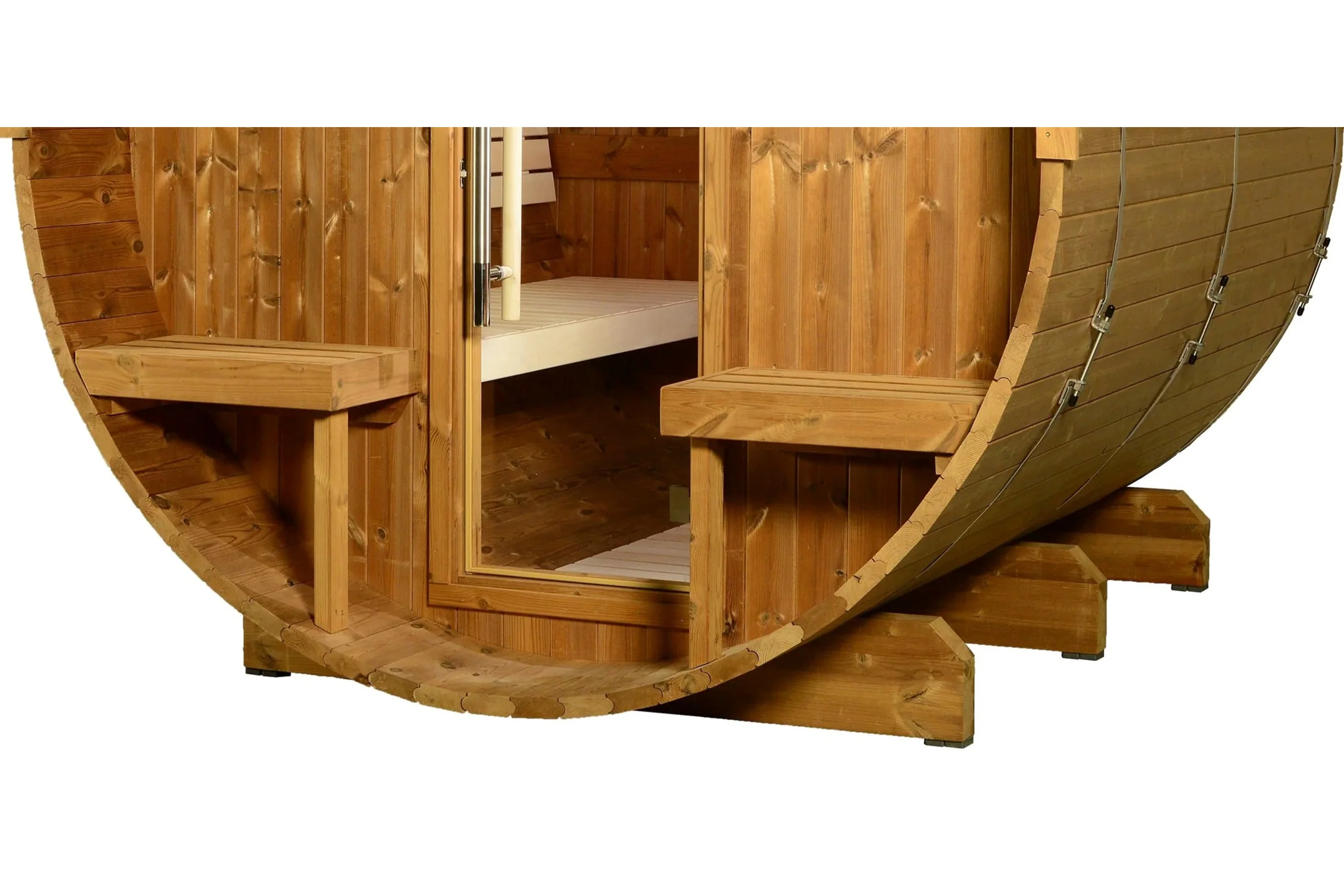 Almost Heaven Magnus 6-Person Canopy Barrel Sauna (Heritage Collection) (🧨JULY 4th SALE) - Image 8