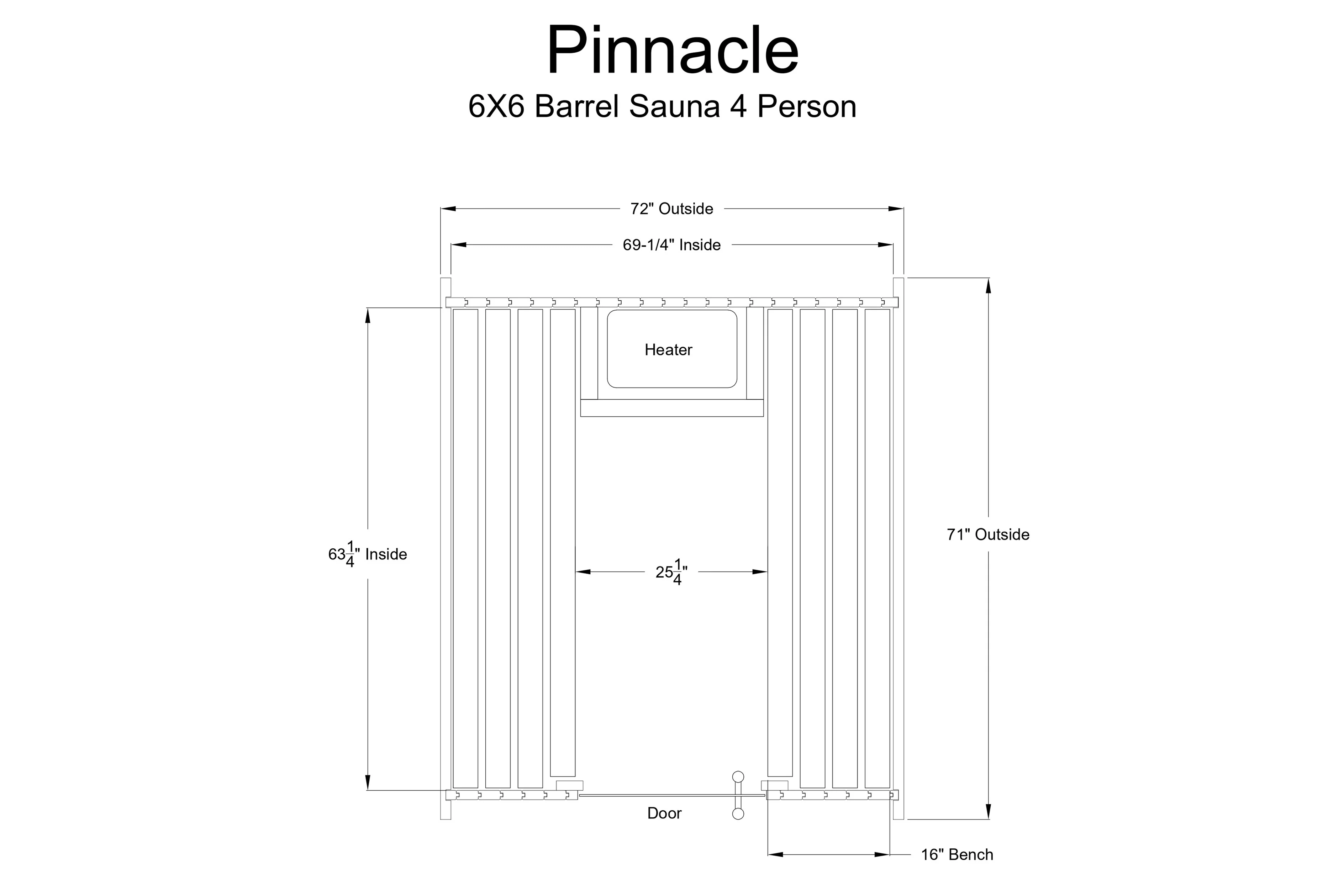 Almost Heaven Pinnacle 4-Person Barrel Sauna (🧨JULY 4th SALE) - Image 5