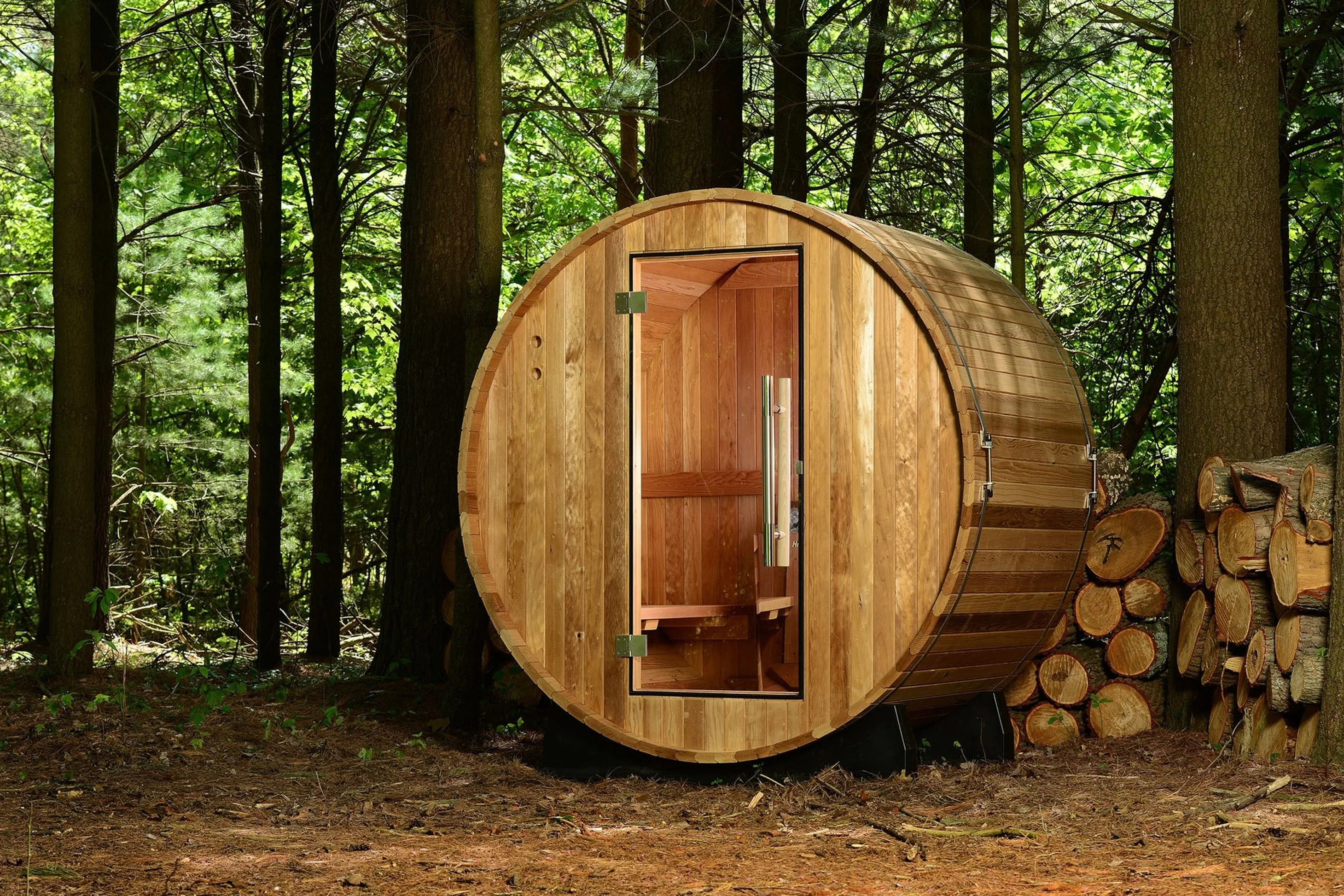 Almost Heaven Salem 2-Person Barrel Sauna - Image 6