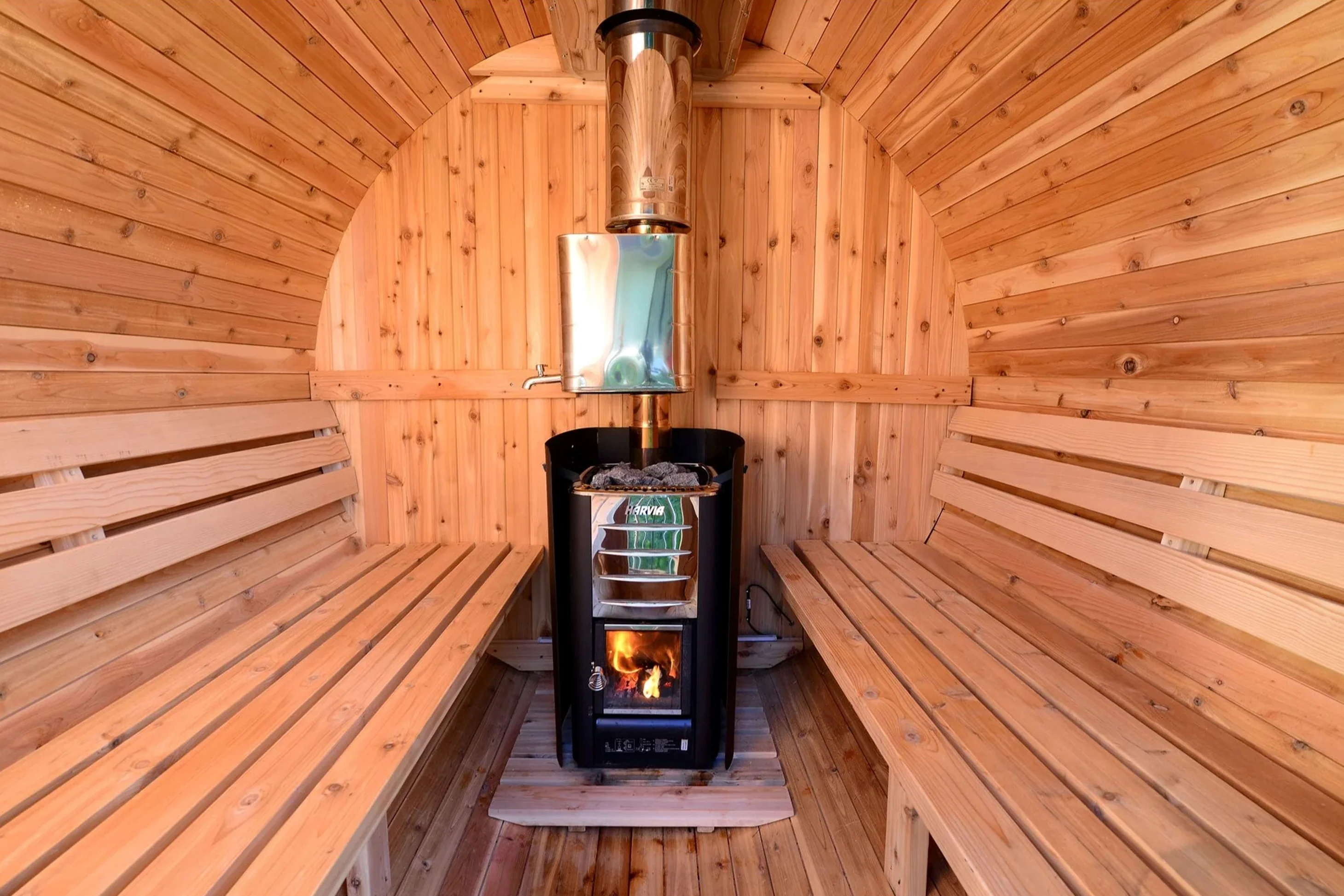 Almost Heaven Seneca 6-Person Classic Barrel Sauna (🧨JULY 4th SALE) - Image 5