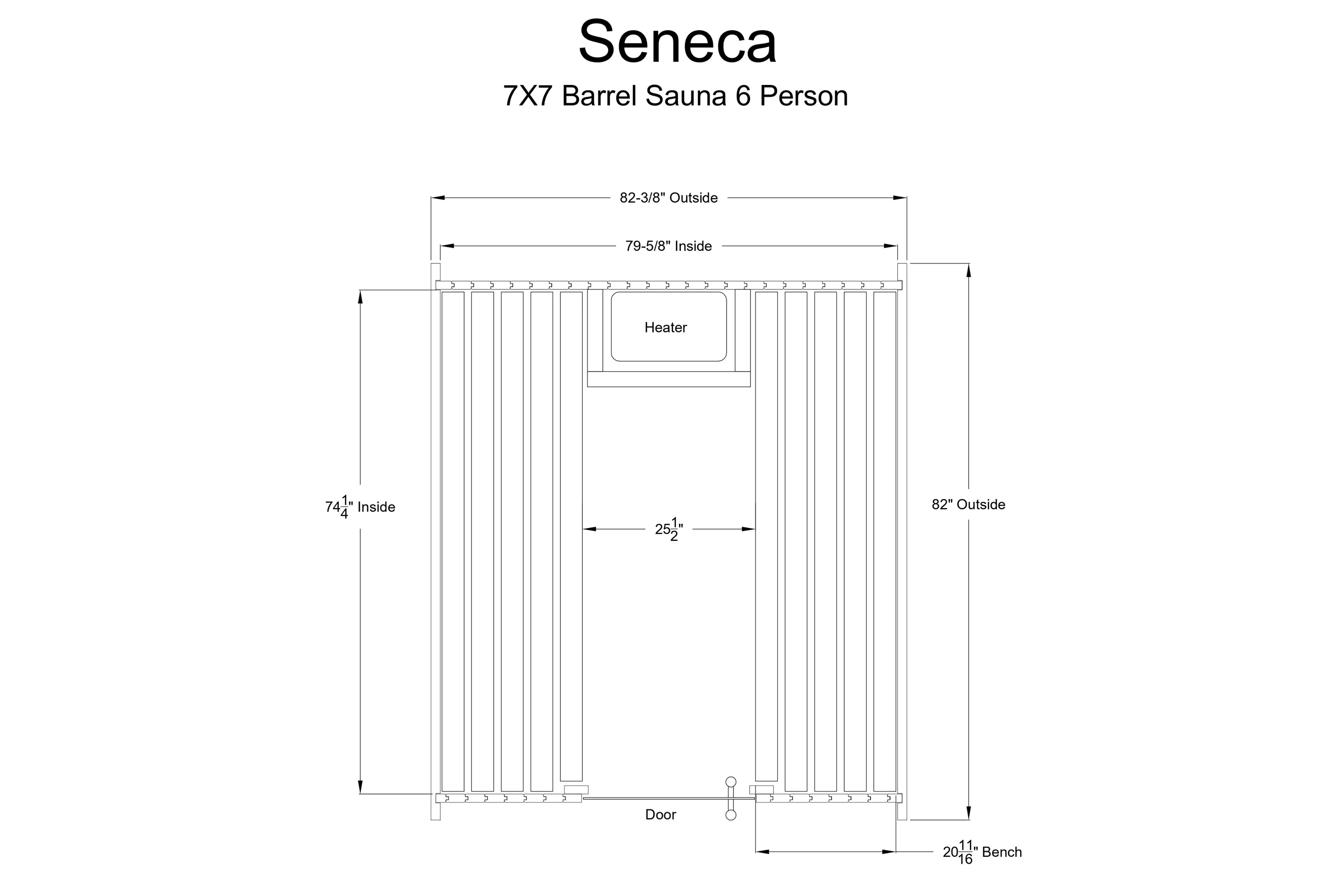 Almost Heaven Seneca 6-Person Classic Barrel Sauna (🧨JULY 4th SALE) - Image 7