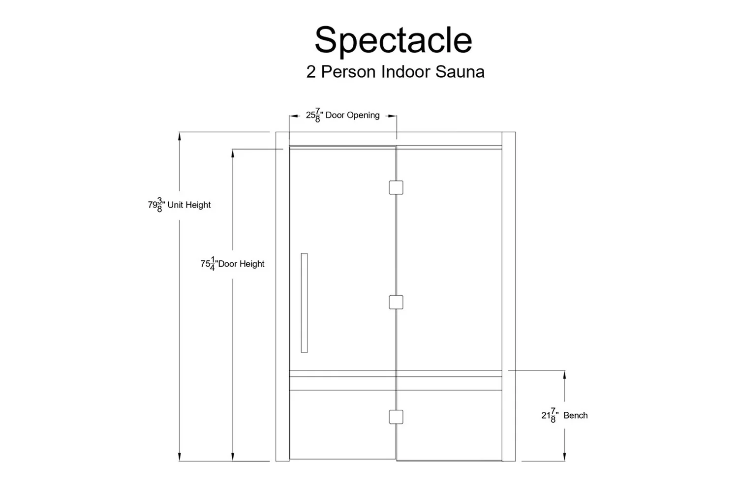 Almost Heaven Spectacle 2-Person Indoor Sauna (Vision Series - Hybrid Option) - Image 14