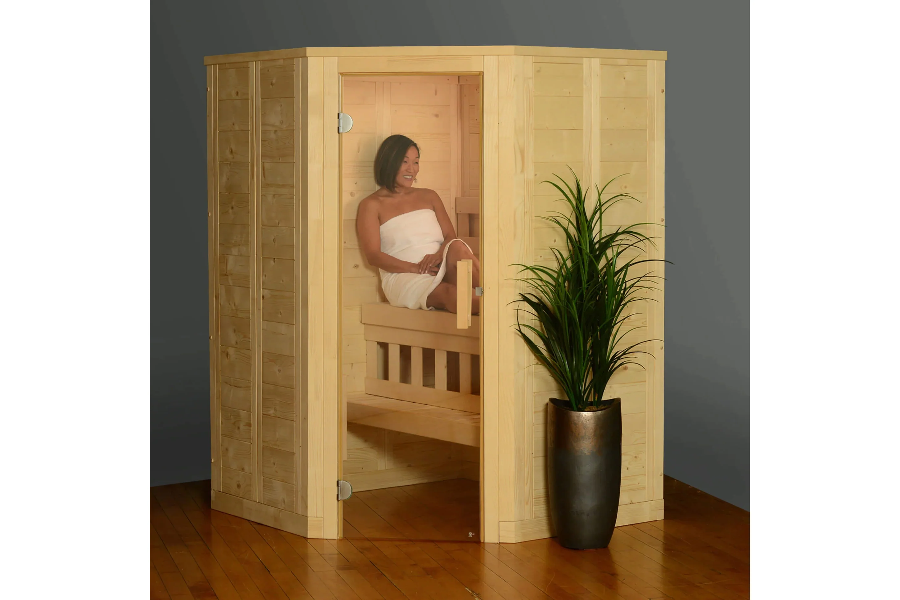 Almost Heaven Sutton 2-person Indoor Corner Sauna (Element Series) - Image 8
