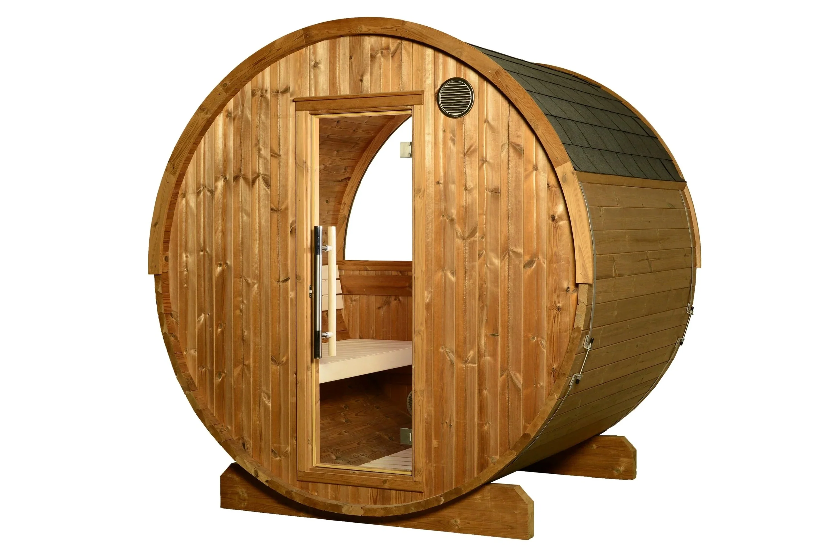 Almost Heaven Takoa 4-6 Person Half Moon Barrel Sauna (Heritage Collection) (🧨JULY 4th SALE)