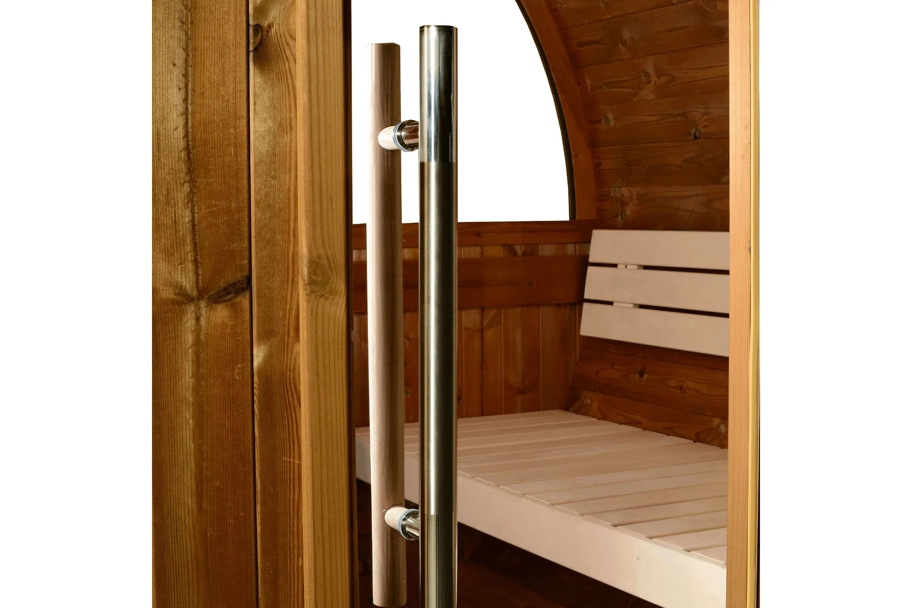 Almost Heaven Takoa 4-6 Person Half Moon Barrel Sauna (Heritage Collection) (🧨JULY 4th SALE) - Image 11