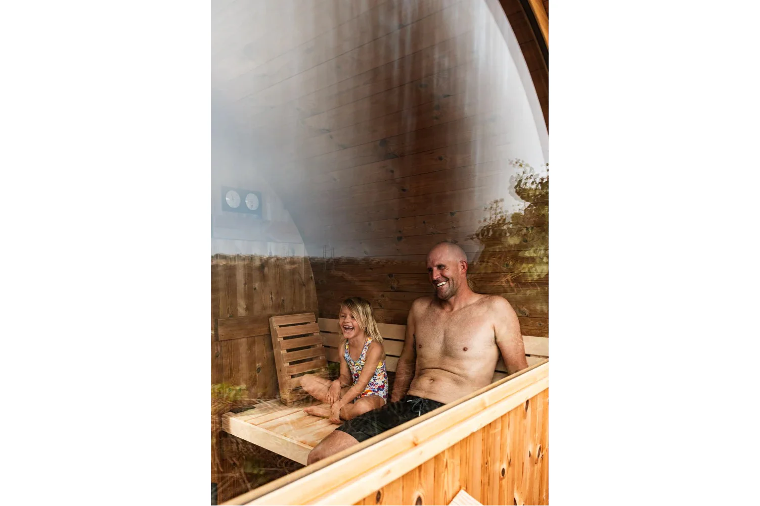 Almost Heaven Takoa 4-6 Person Half Moon Barrel Sauna (Heritage Collection) (🧨JULY 4th SALE) - Image 14