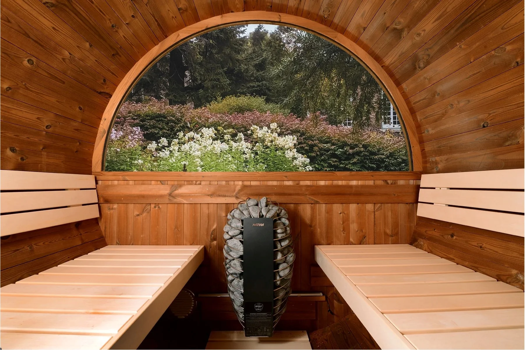 Almost Heaven Takoa 4-6 Person Half Moon Barrel Sauna (Heritage Collection) (🧨JULY 4th SALE) - Image 4