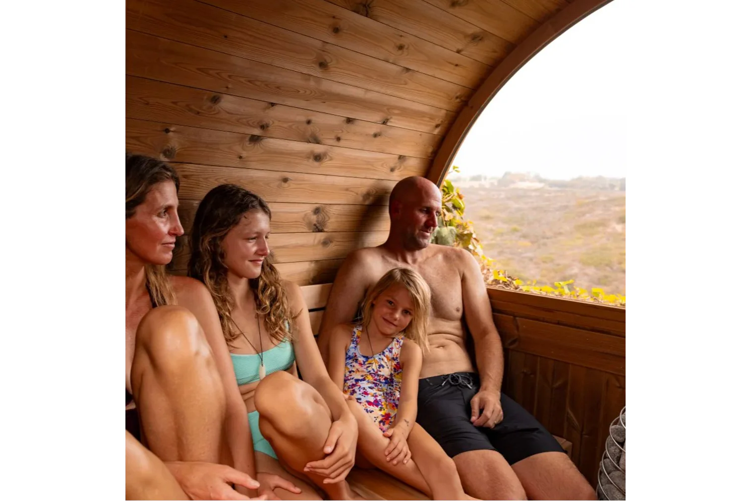 Almost Heaven Takoa 4-6 Person Half Moon Barrel Sauna (Heritage Collection) (🧨JULY 4th SALE) - Image 5