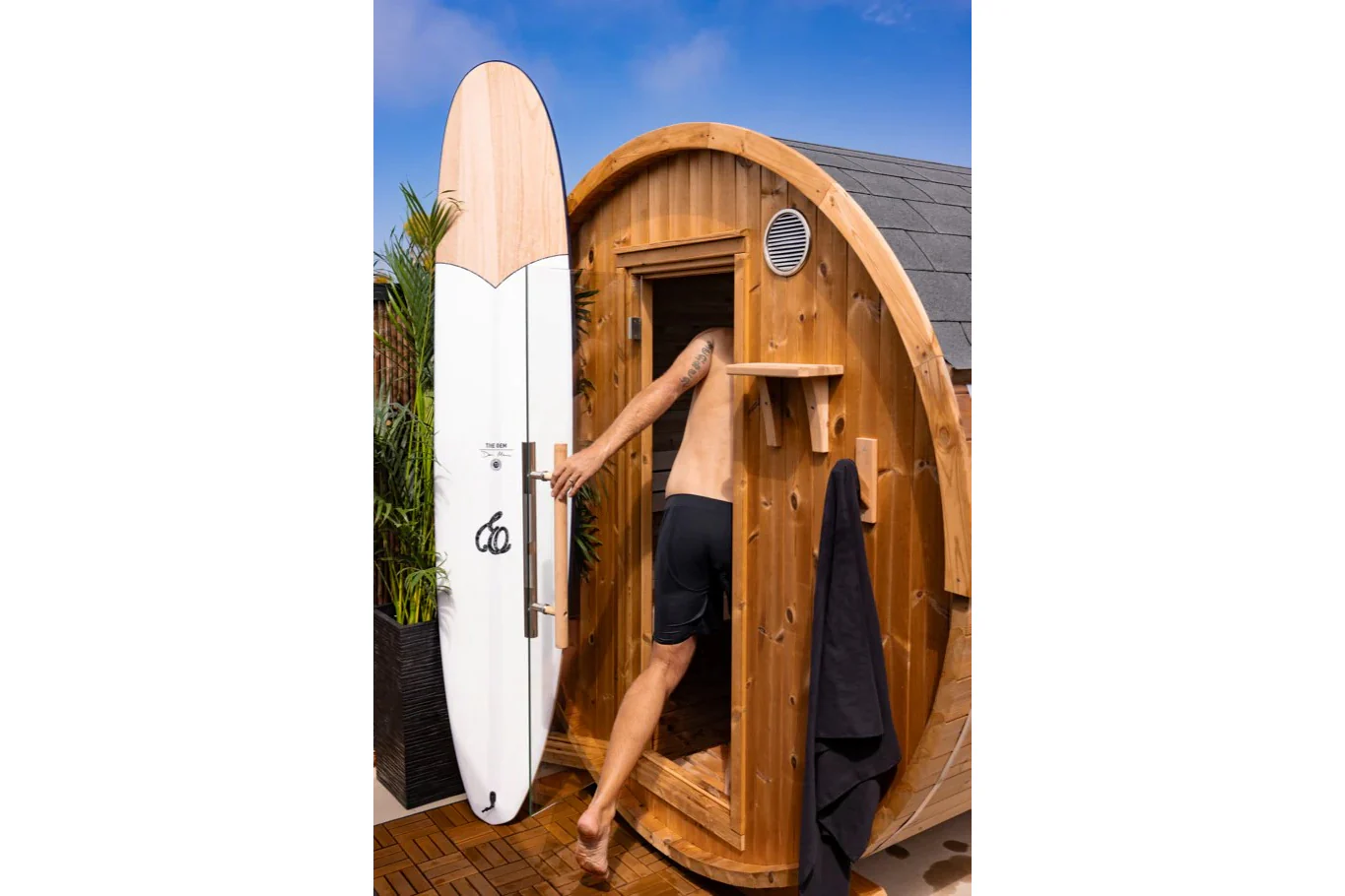 Almost Heaven Takoa 4-6 Person Half Moon Barrel Sauna (Heritage Collection) (🧨JULY 4th SALE) - Image 7