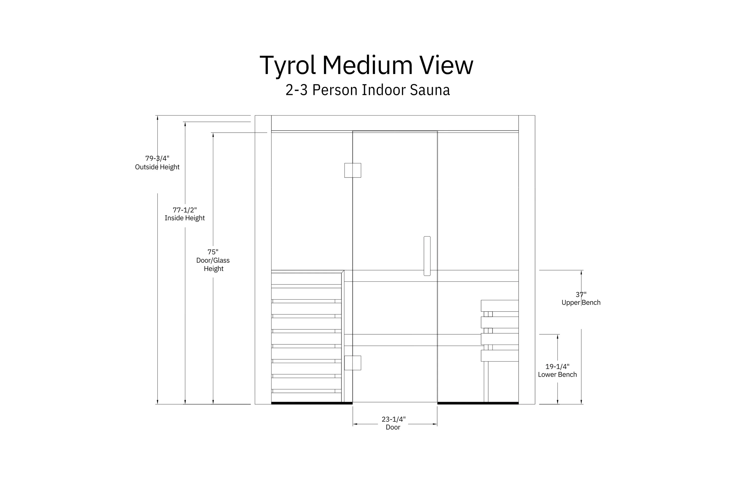 Almost Heaven Tyrol 3-5 Person Indoor Sauna (Heritage Collection) - Image 7