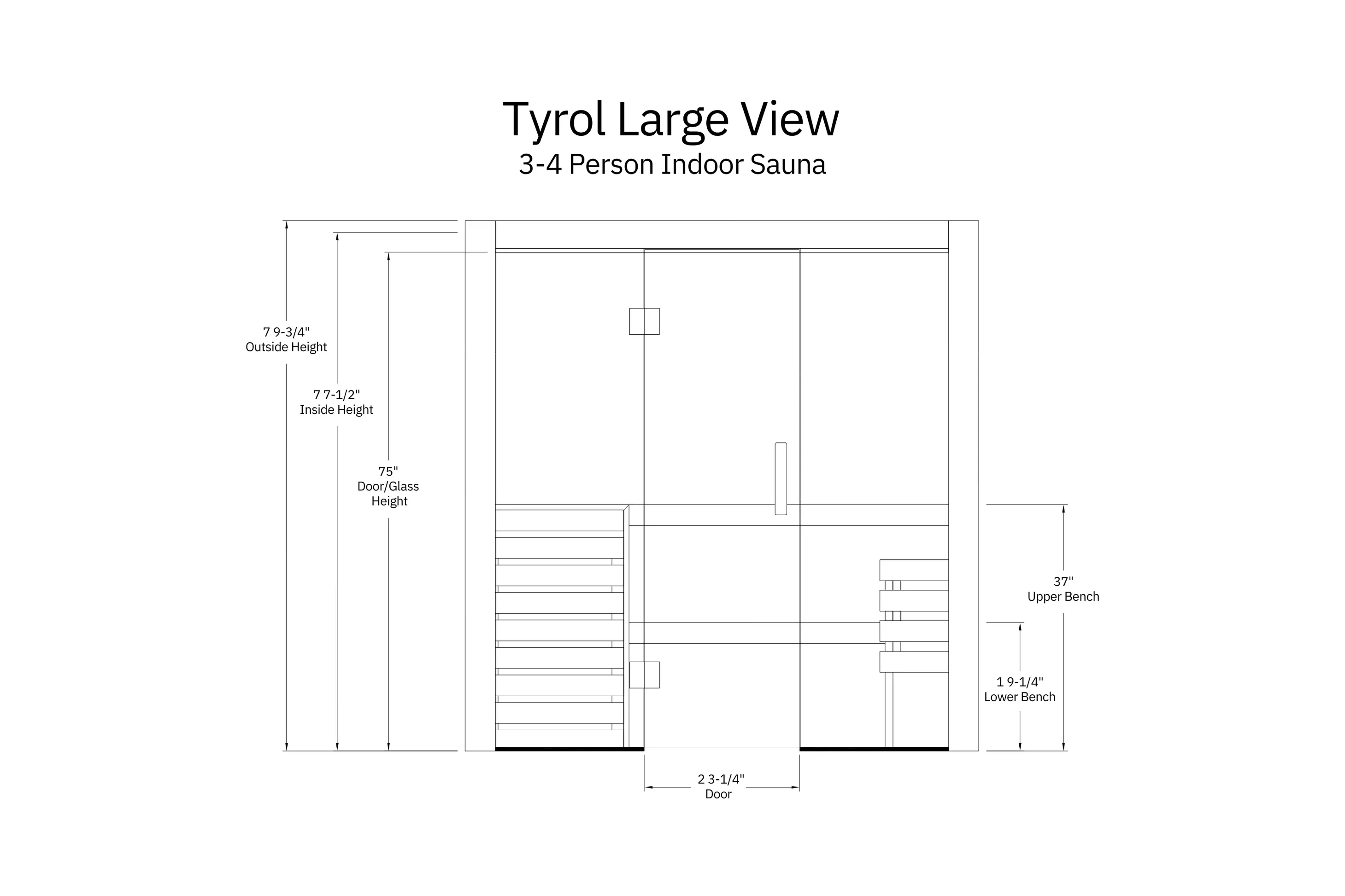 Almost Heaven Tyrol 3-5 Person Indoor Sauna (Heritage Collection) - Image 9