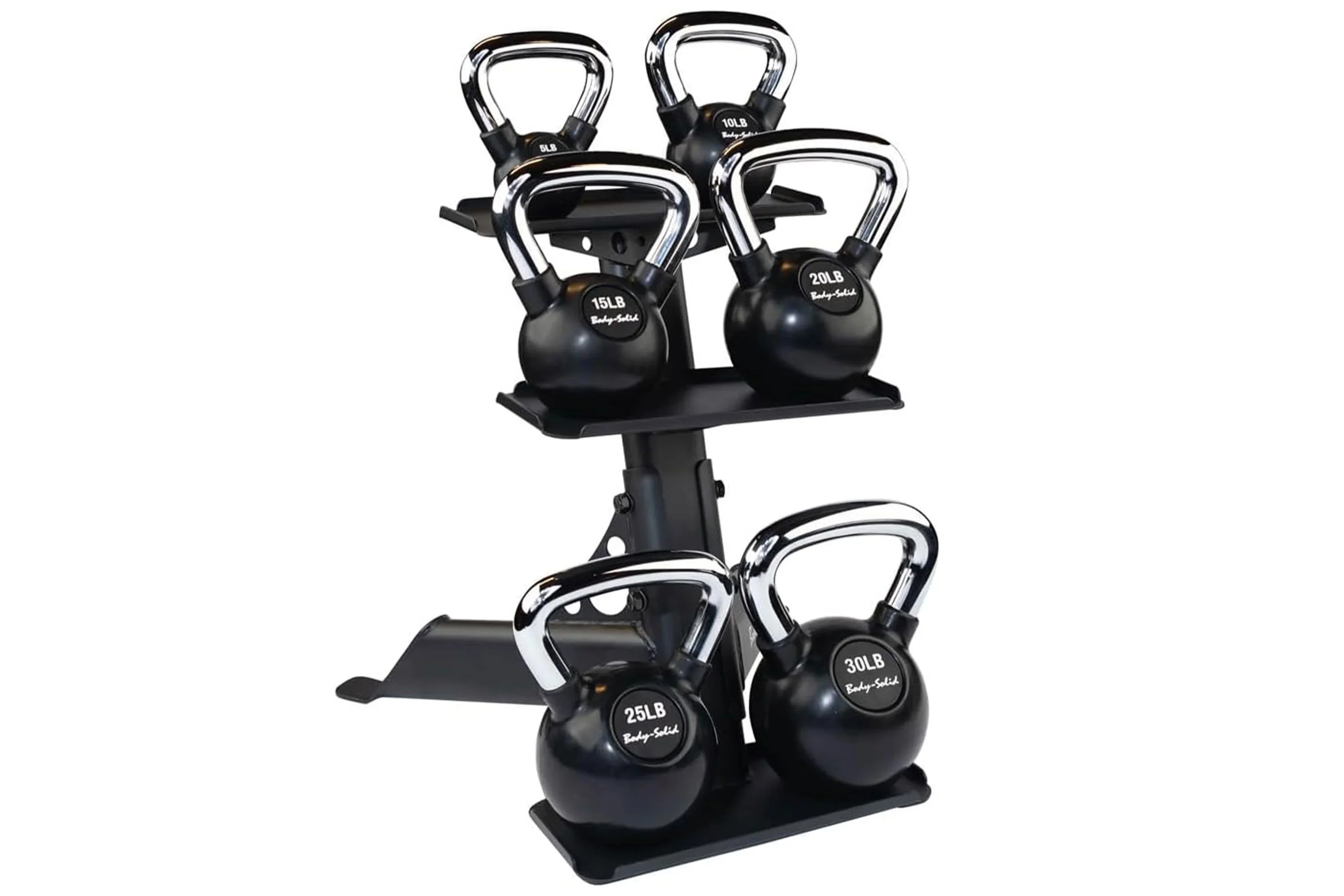 Body-Solid Compact Kettlebell/Dumbbell Rack (GDKR50B) - Image 2