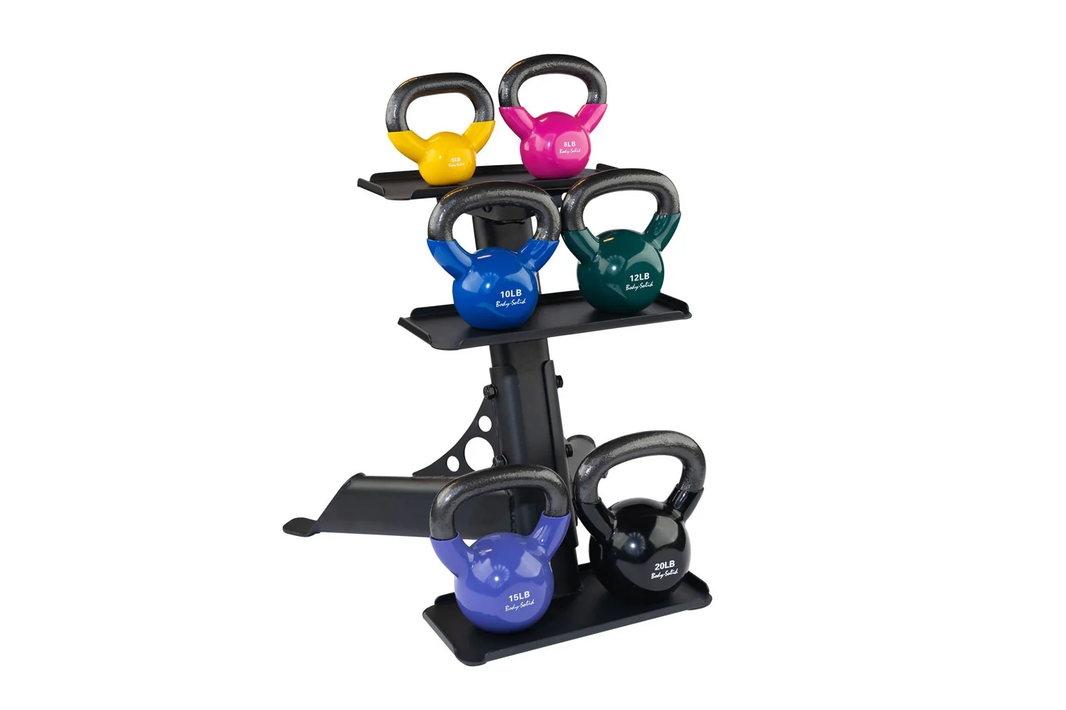 Body-Solid Compact Kettlebell/Dumbbell Rack (GDKR50B) - Image 3