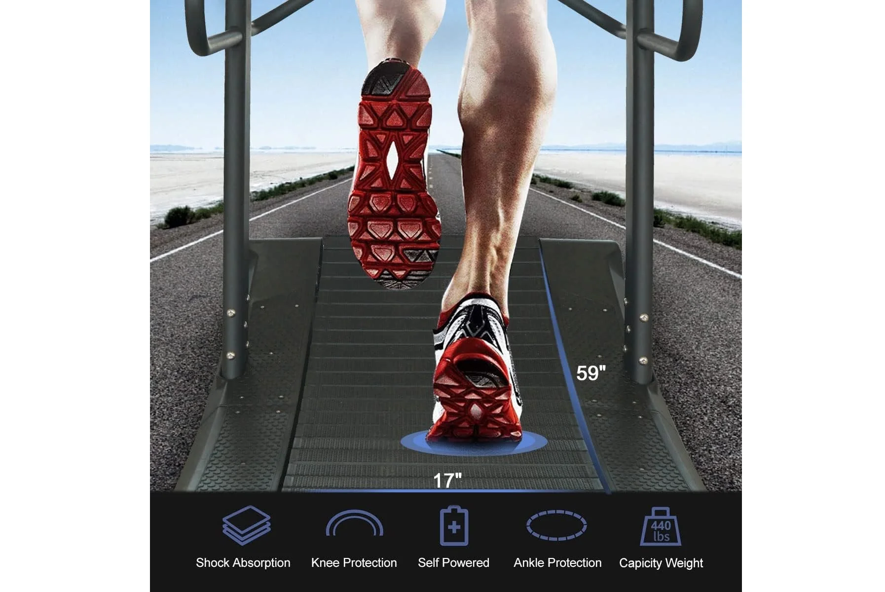 California Fitness Curvemill Treadmill - Image 9