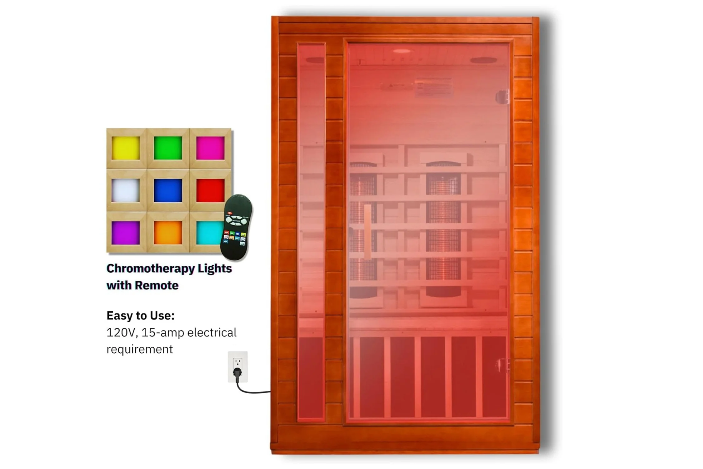 Dynamic "Cardoba" 2-Person FAR Infrared Full Spectrum Sauna (🧨JULY 4th SALE) - Image 17