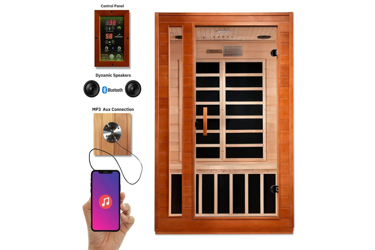 Dynamic "Cardoba" 2-Person FAR Infrared Full Spectrum Sauna (🧨JULY 4th SALE) - Image 9