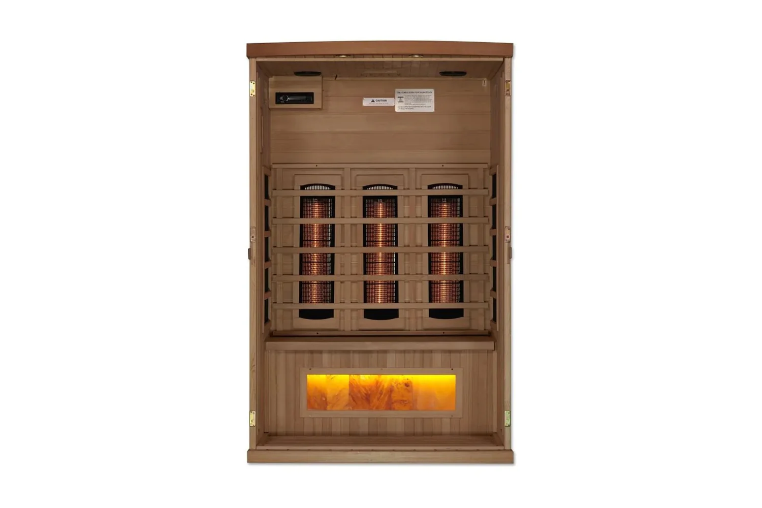 Golden Designs 2-3 Person 8000 Reserve Series Corner Infrared Sauna (w/ Himalayan Salt Bar) - Image 17