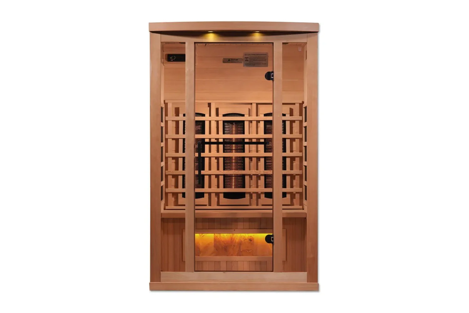 Golden Designs 2-3 Person 8000 Reserve Series Corner Infrared Sauna (w/ Himalayan Salt Bar) - Image 7