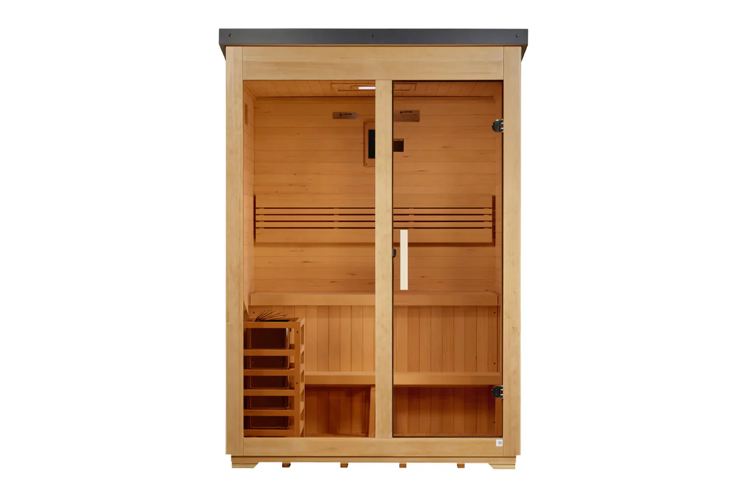 Golden Designs "Arlberg" 3 Person Traditional Outdoor Steam Sauna - Flat Roof (2026 Edition) - Image 2