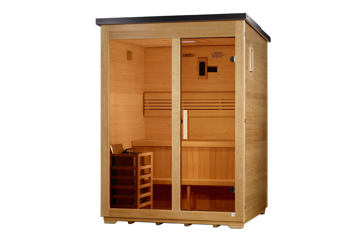 Golden Designs "Arlberg" 3 Person Traditional Outdoor Steam Sauna - Flat Roof (2026 Edition) - Image 3