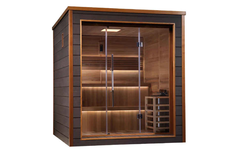 Golden Designs "Bergen" 6-Person Outdoor/Indoor Traditional Sauna - Image 12