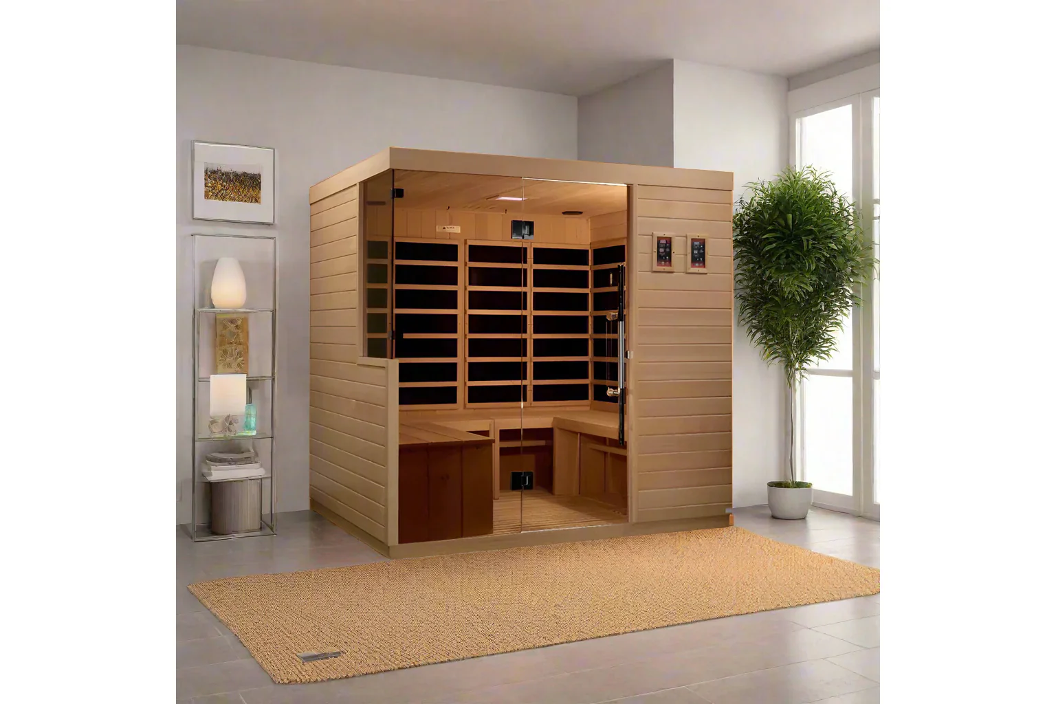 Dynamic "La Sagrada" 6 Person Indoor Ultra Low EMF FAR Infrared Sauna - Image 2