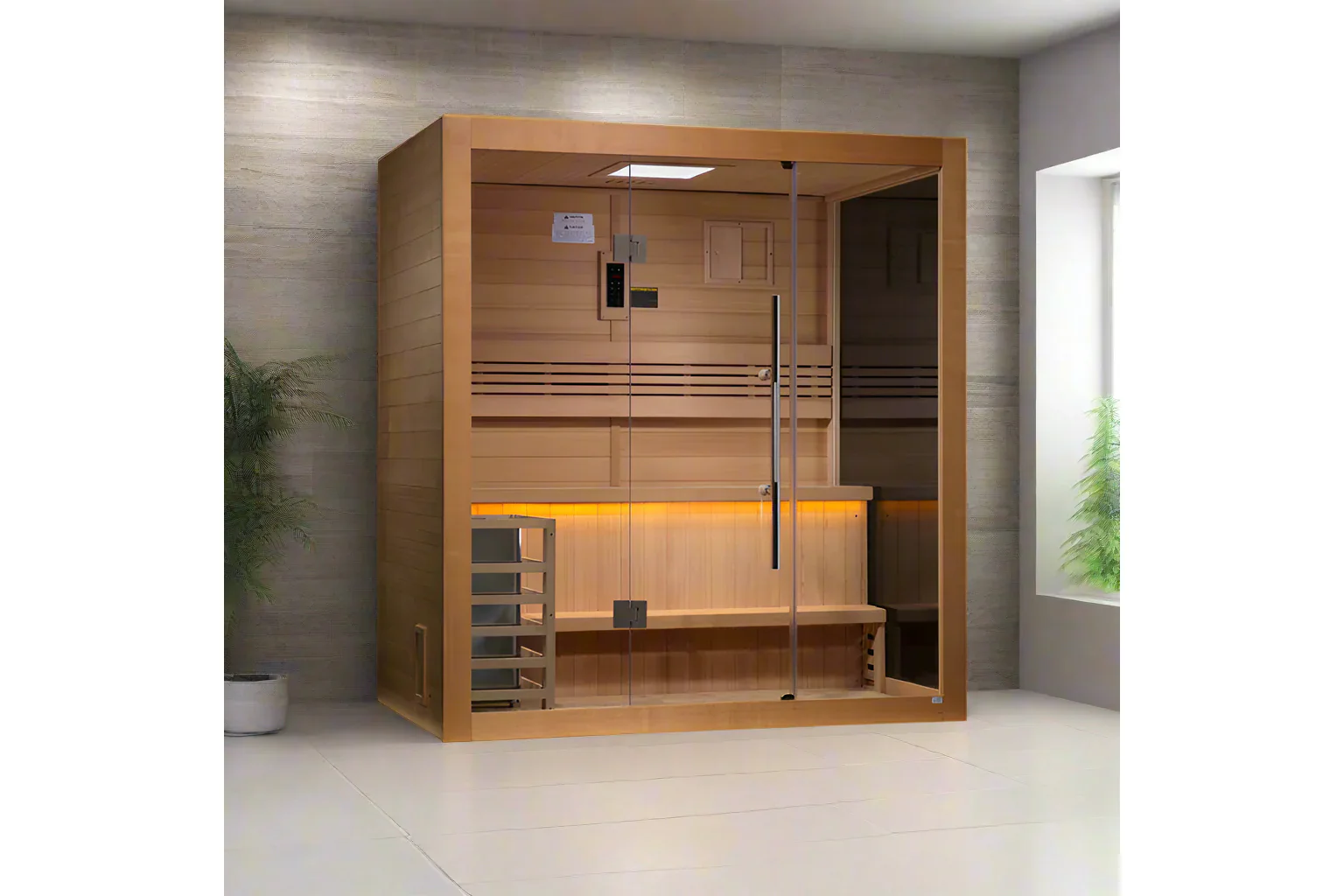 Golden Designs "Forssa Edition" 3-4 Person Outdoor/Indoor Traditional Sauna - Image 2