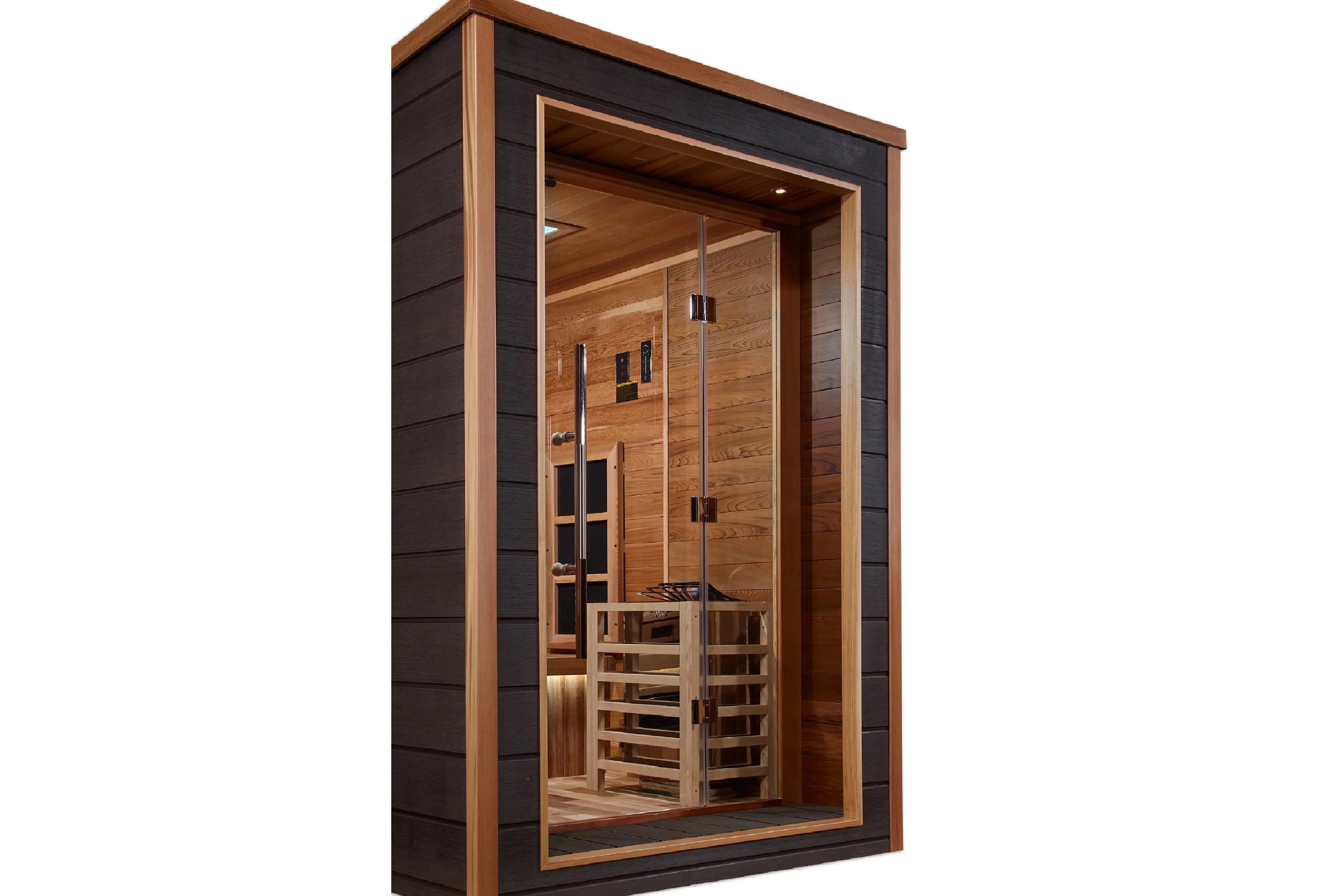 Golden Designs "Karlstad" 6-Person Outdoor/Indoor Hybrid Full Spectrum Sauna - Image 4