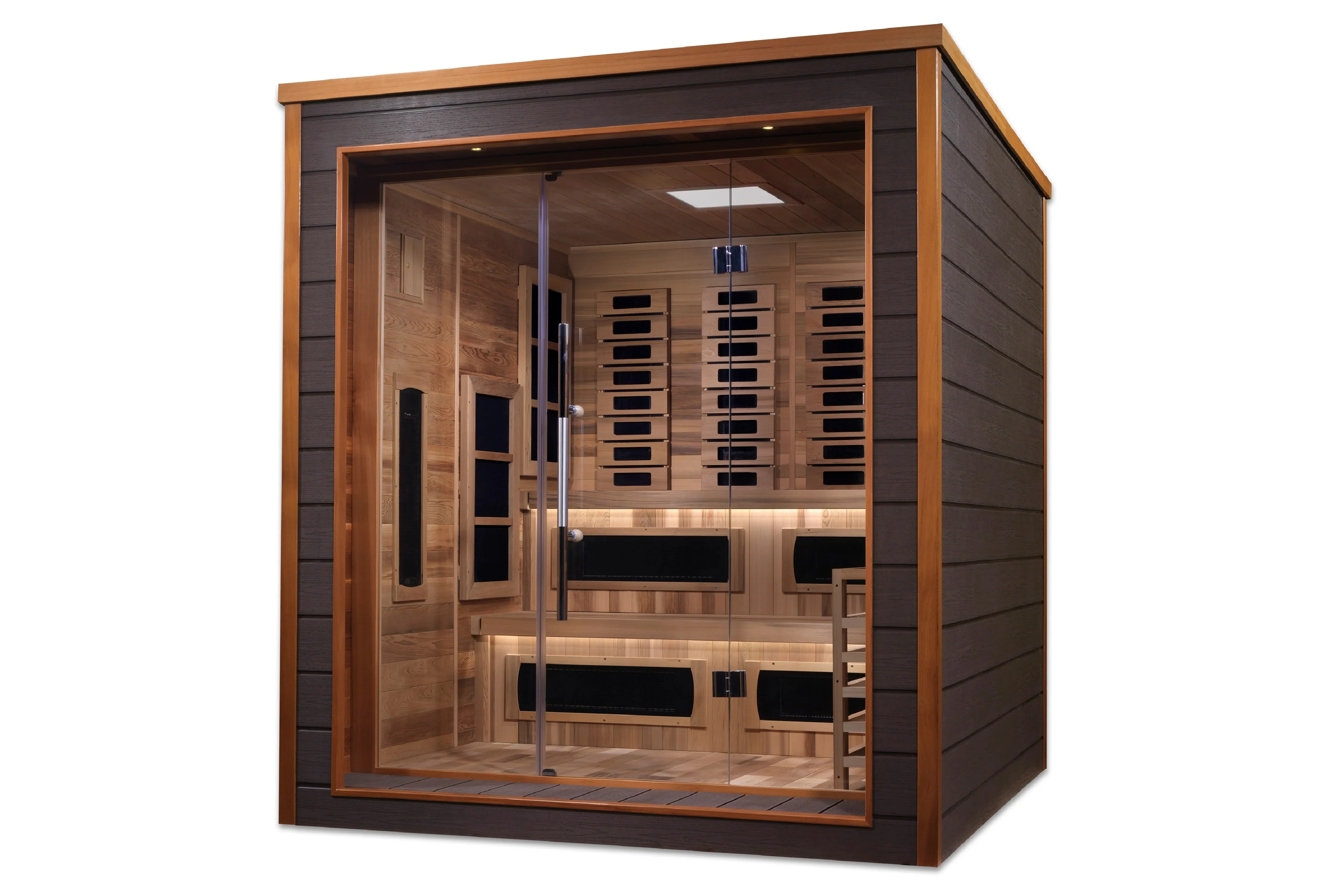 Golden Designs "Karlstad" 6-Person Outdoor/Indoor Hybrid Full Spectrum Sauna - Image 5