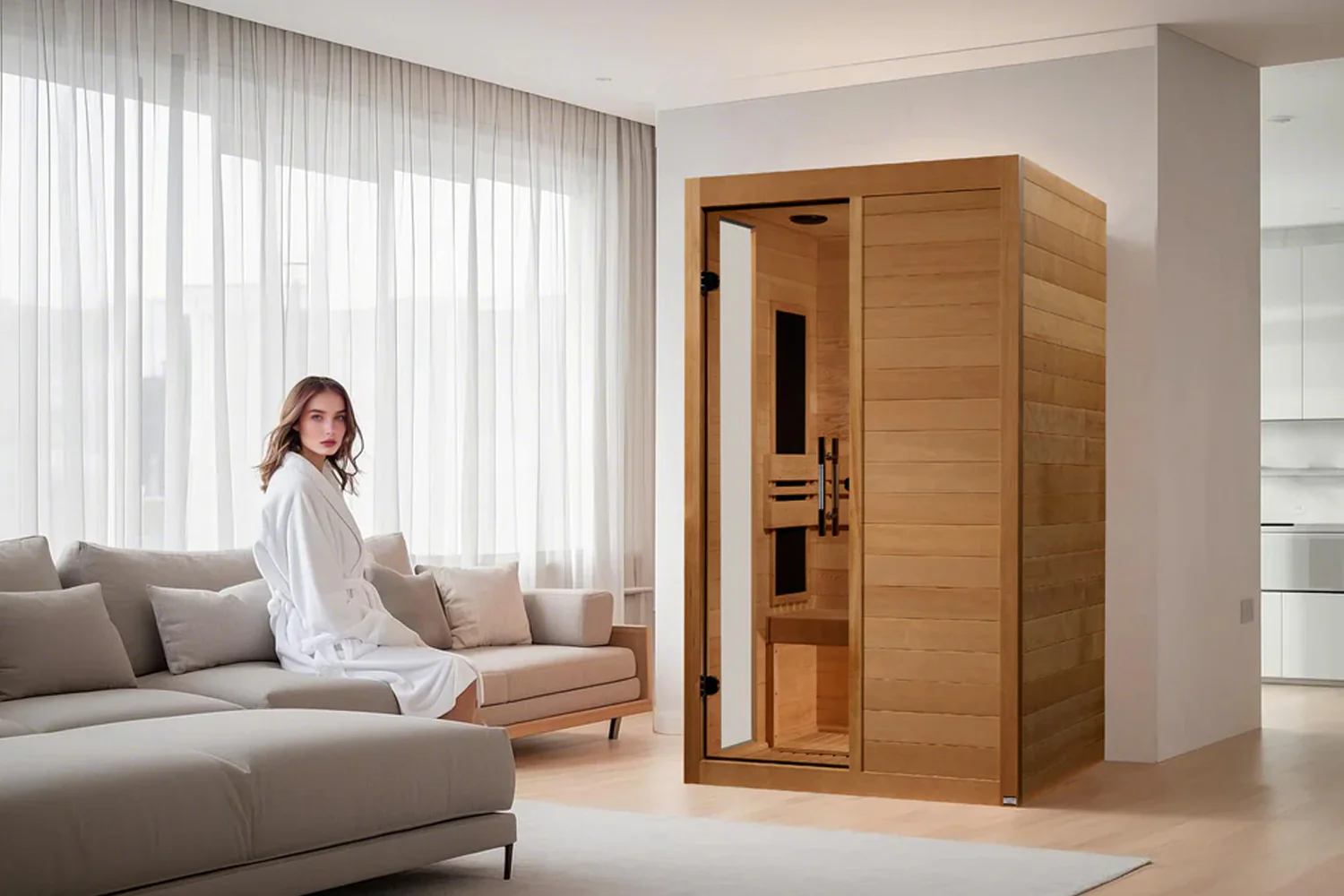 Golden Designs "Lucca" 2 Person Low EMF FAR IR Sauna (2026 Edition) - Image 2