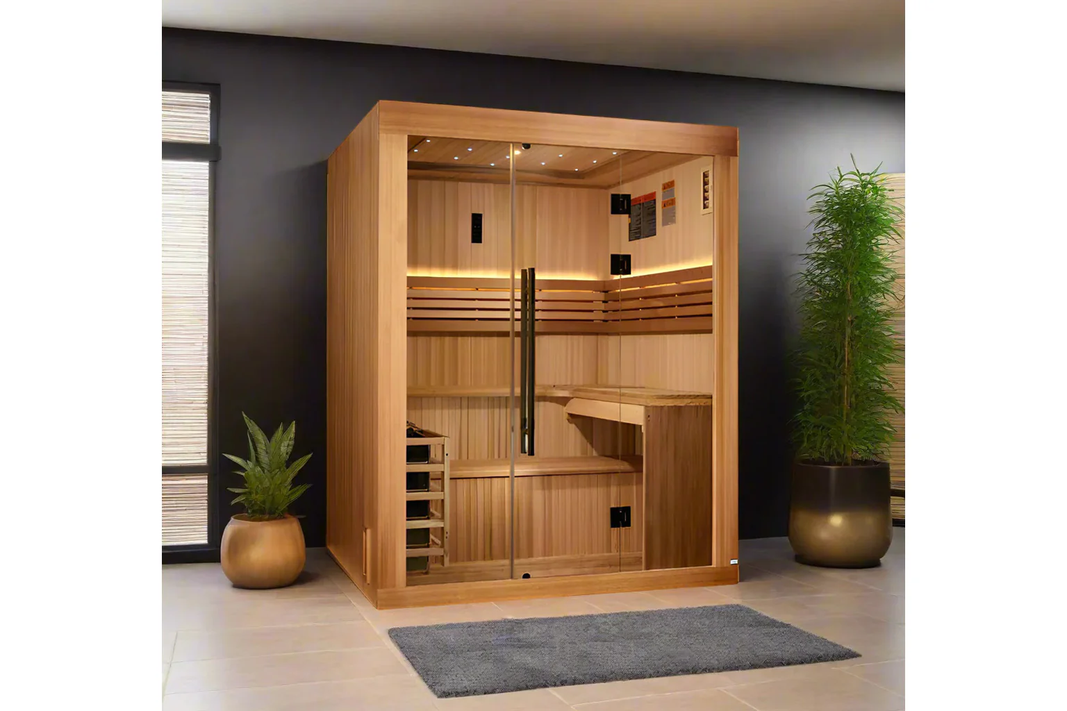 Golden Designs "Osla Edition" 6-Person Traditional Sauna - Image 2