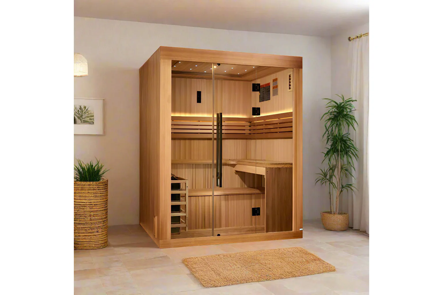 Golden Designs "Osla Edition" 6-Person Traditional Sauna - Image 3