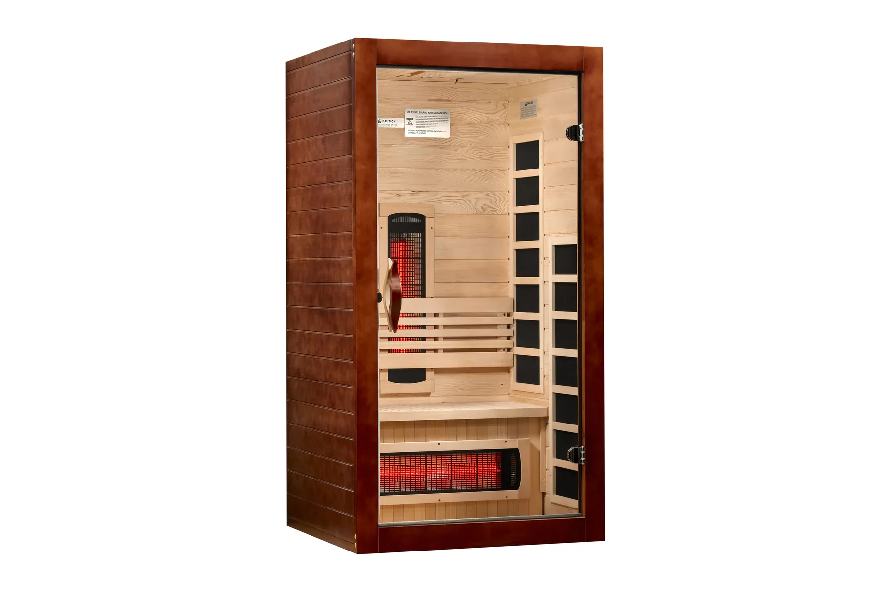 Golden Designs "Santorini" 1-2 Person Full Spectrum Near Zero EMF FAR IR Sauna (2026 Edition)