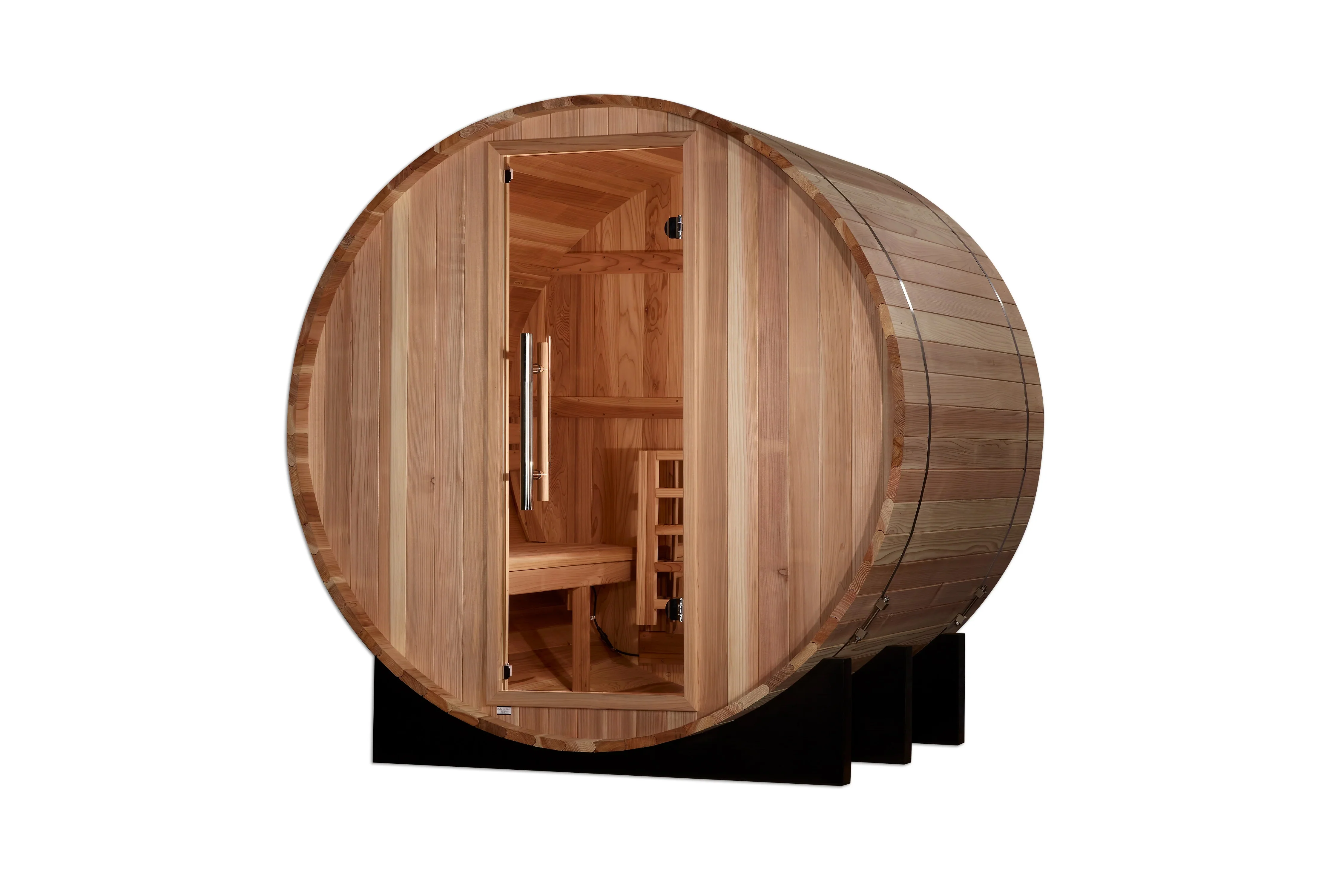 Golden Designs "St. Moritz" 2-Person Traditional Barrel Sauna - Image 3