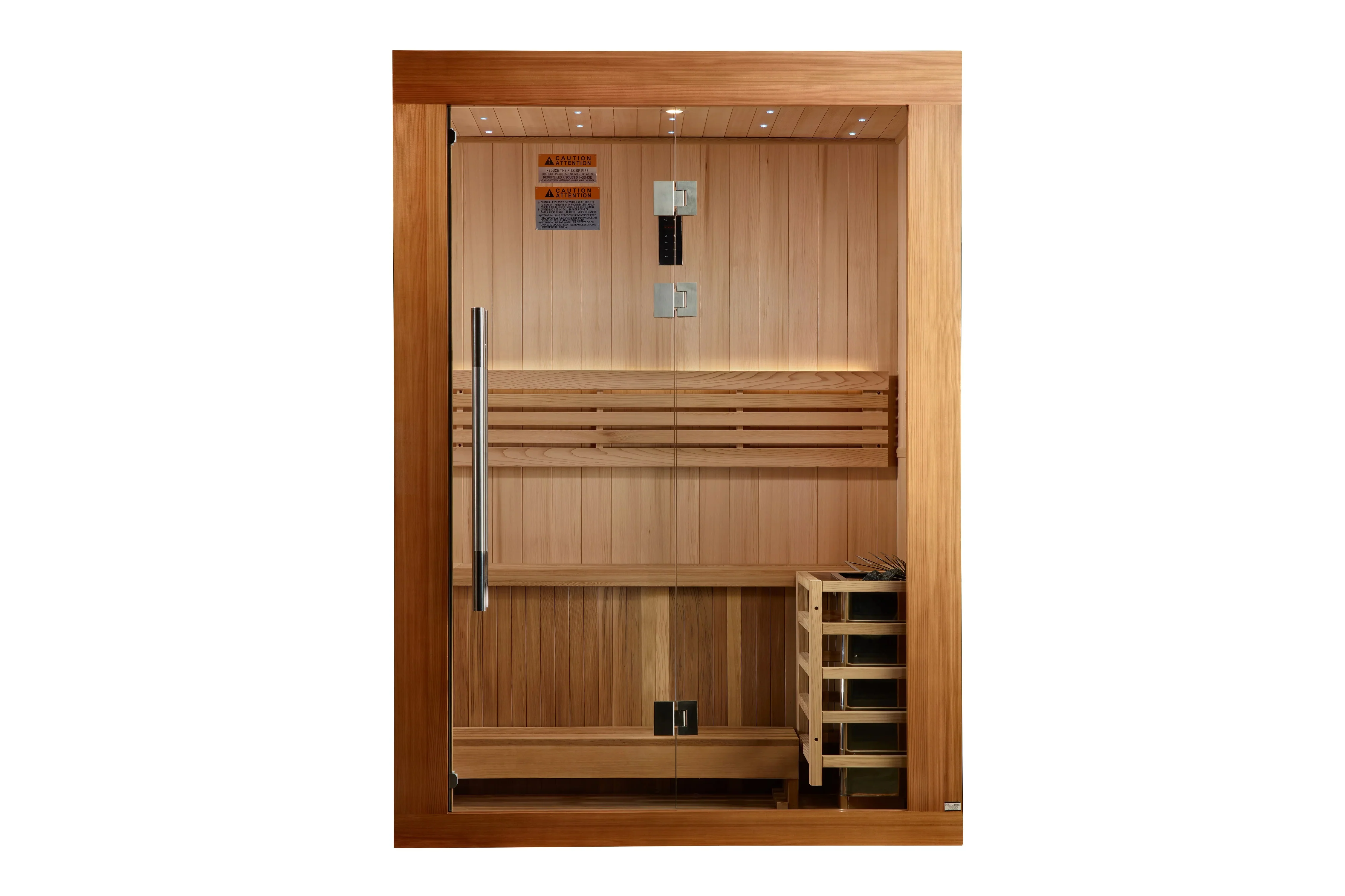Golden Designs "Sundsvall Edition" 2-Person Indoor/Outdoor Traditional  Sauna - Image 3