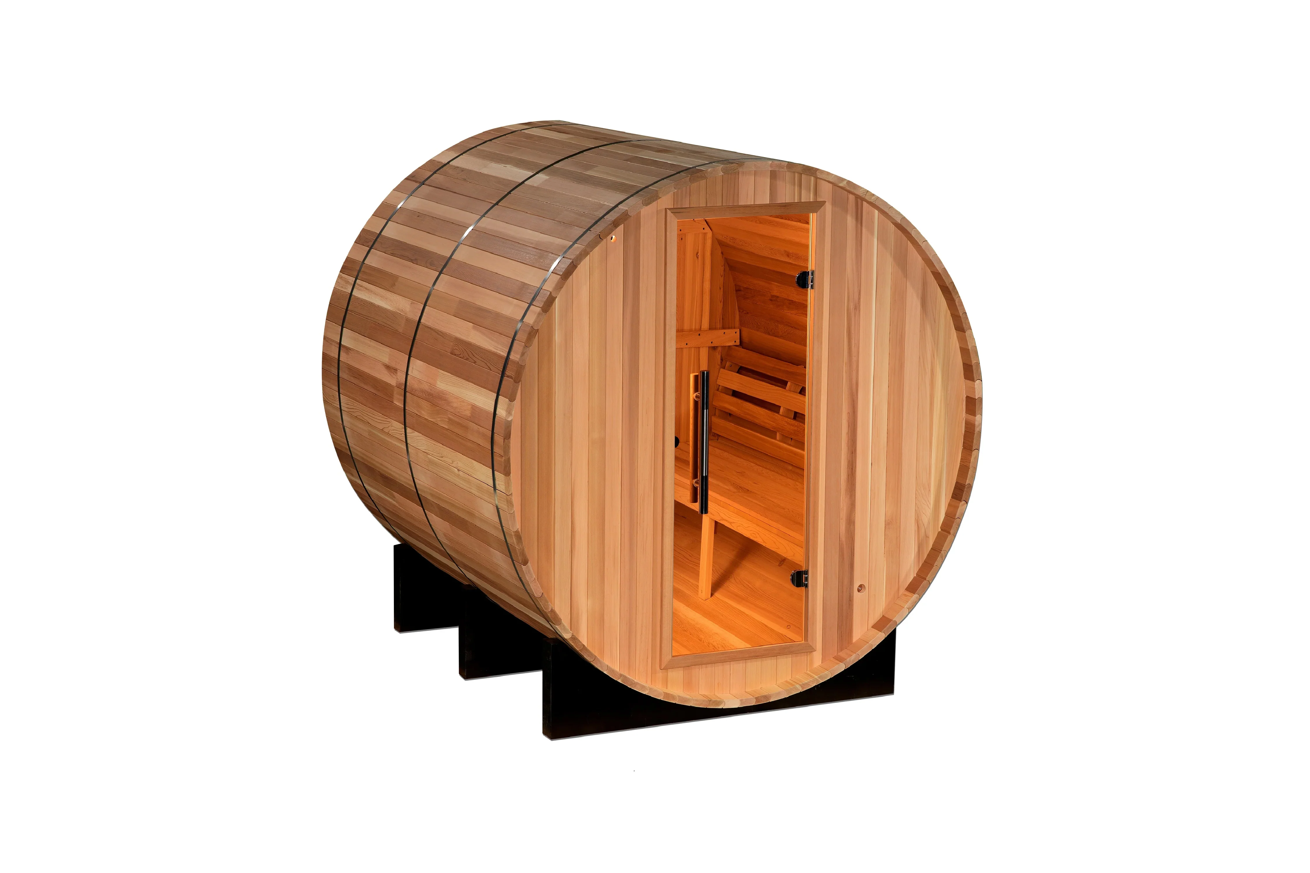 Golden Designs "Uppsala" 4 Person Barrel Traditional Steam Sauna - Image 3