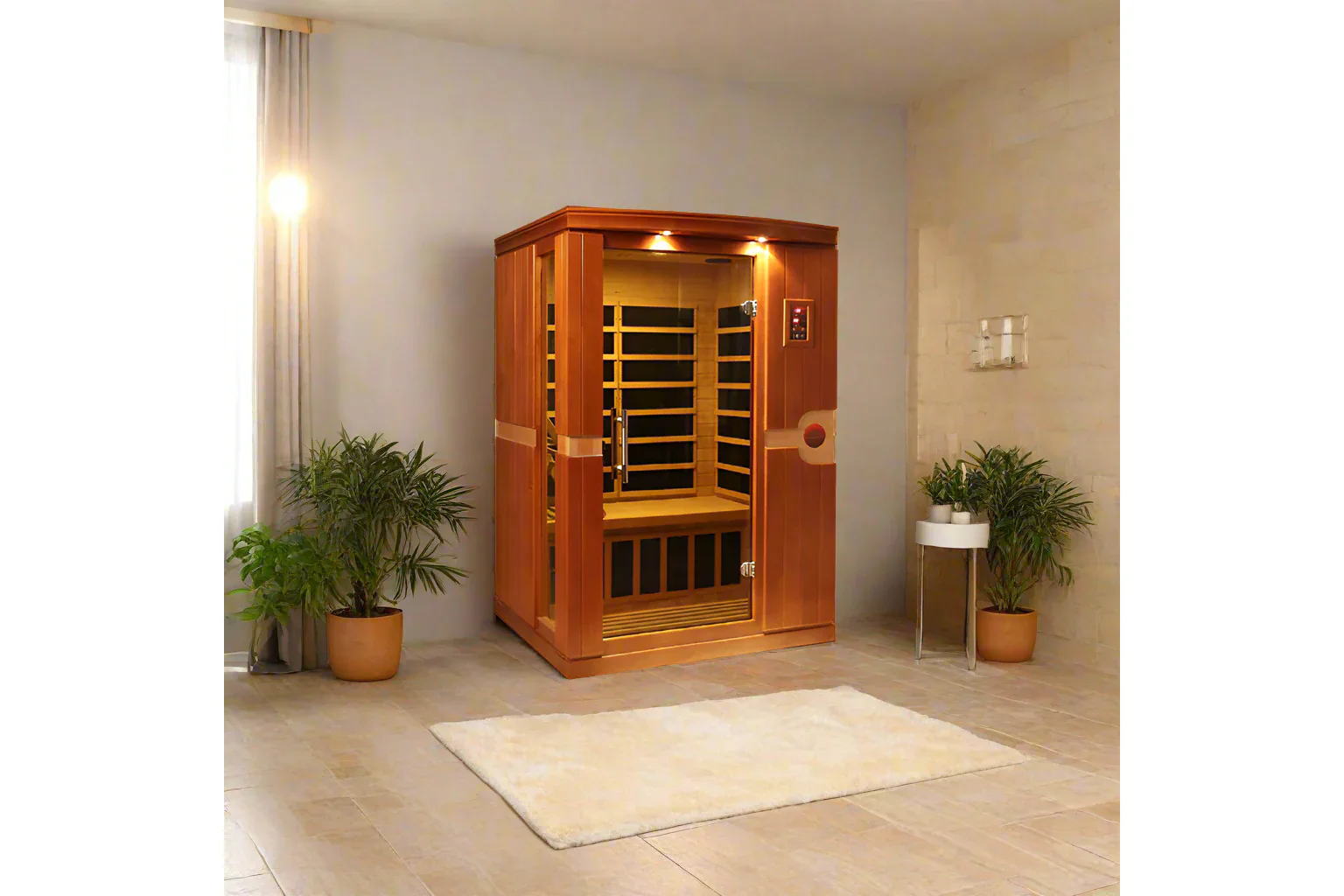 Golden Designs "Venice Elite" 2-Person Ultra Low EMF FAR Infrared Sauna - Image 11