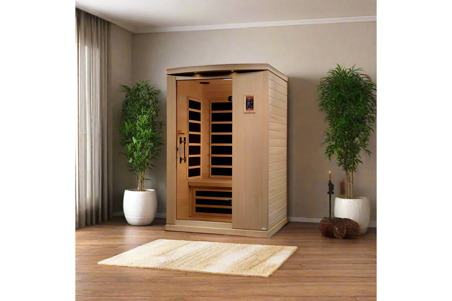 Golden Designs "Venice Elite" 2-Person Ultra Low EMF FAR Infrared Sauna - Image 2