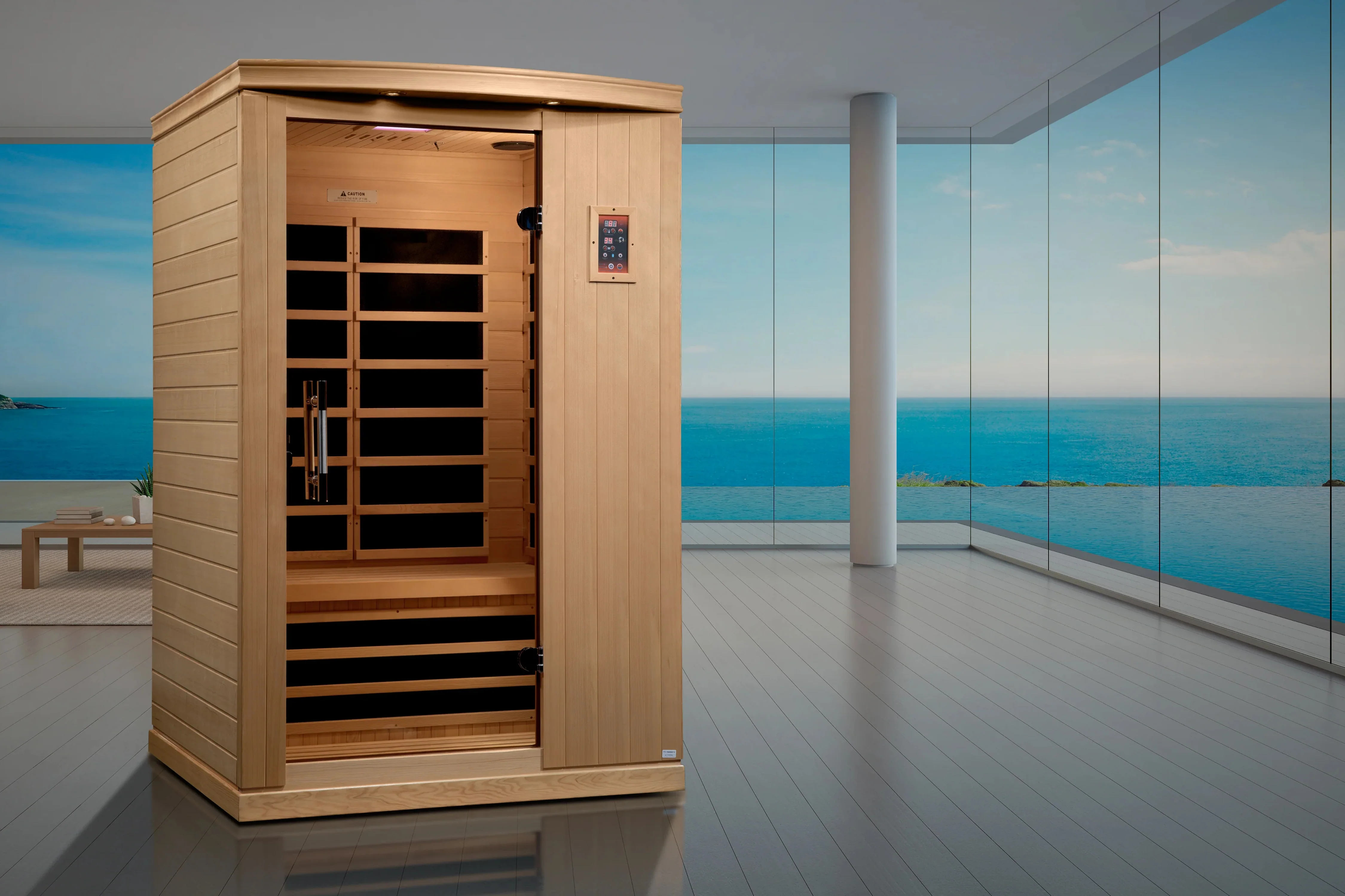 Golden Designs "Venice Elite" 2-Person Ultra Low EMF FAR Infrared Sauna - Image 3