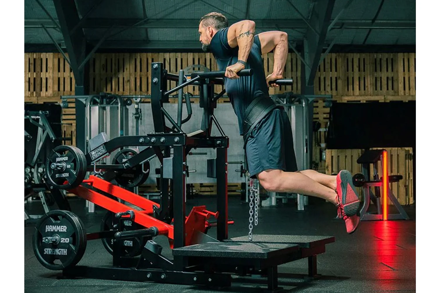 Hammer Strength Plate-Loaded Belt Squat Machine - Image 21
