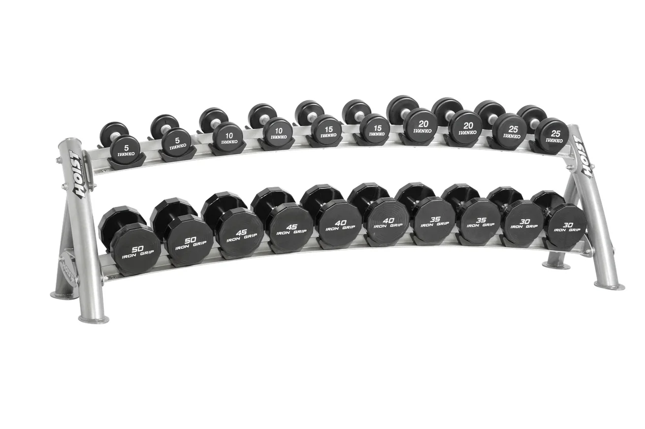 Hoist 2-Tier Horizontal Saddle Dumbbell Rack (CF-3461-2) (10-Pair) - Image 2