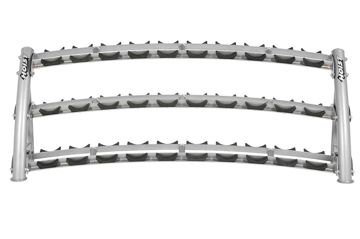 Hoist 3-Tier Horizontal Saddle Dumbbell Rack (CF-3461-3) (15 Pair) - Image 3