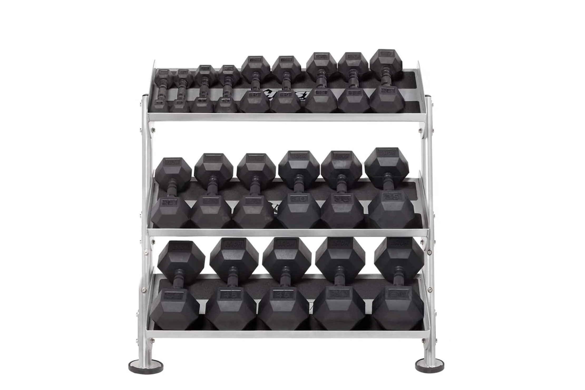 Hoist 36" 2-Tier Horizontal Dumbbell Rack w/ Optional 3-Tier (HF-5461-36) - Image 5