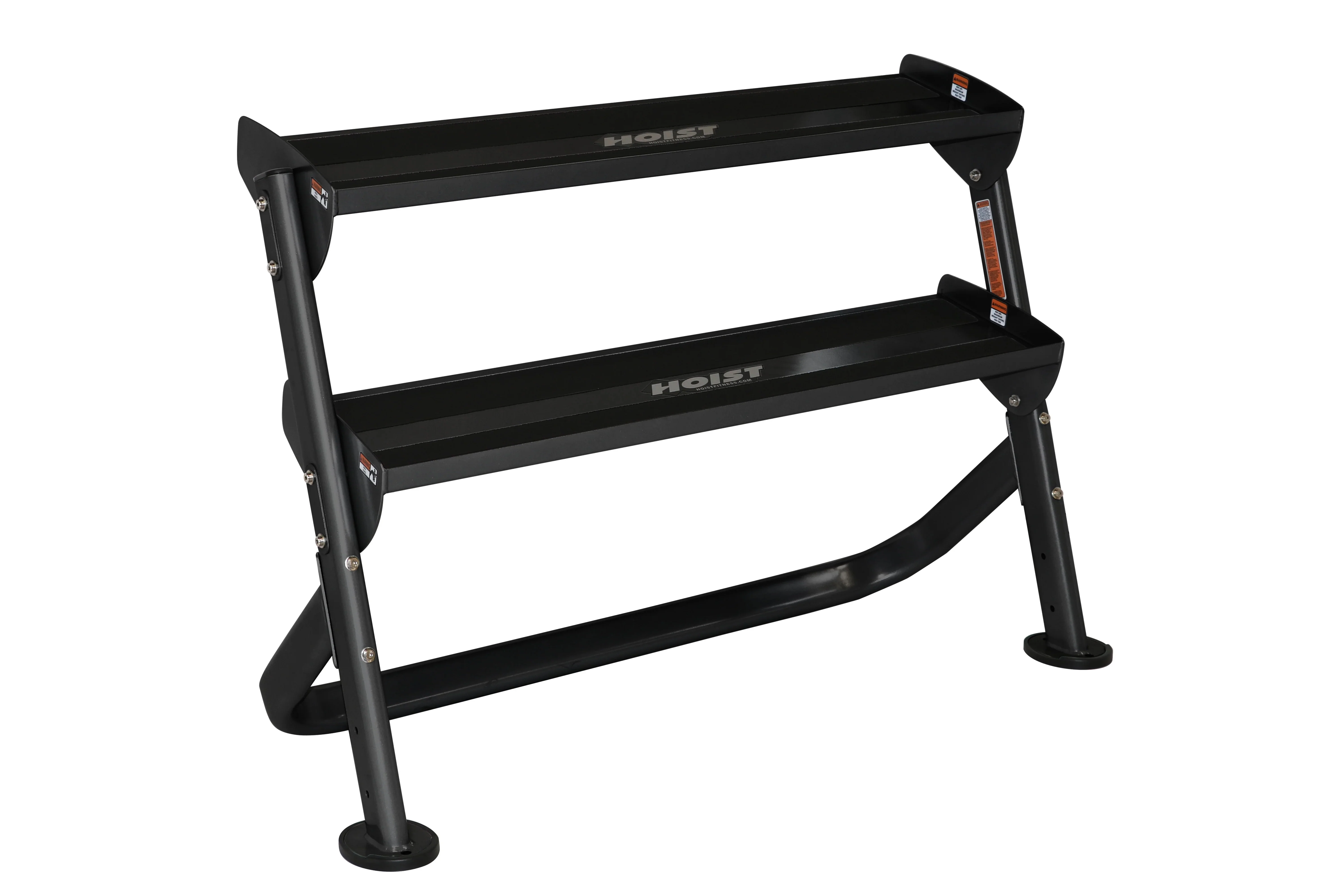 Hoist 48" 2-Tier 12+ Pair Dumbbell Rack w/ Optional 3rd Tier (HF-5461-OPT-48)