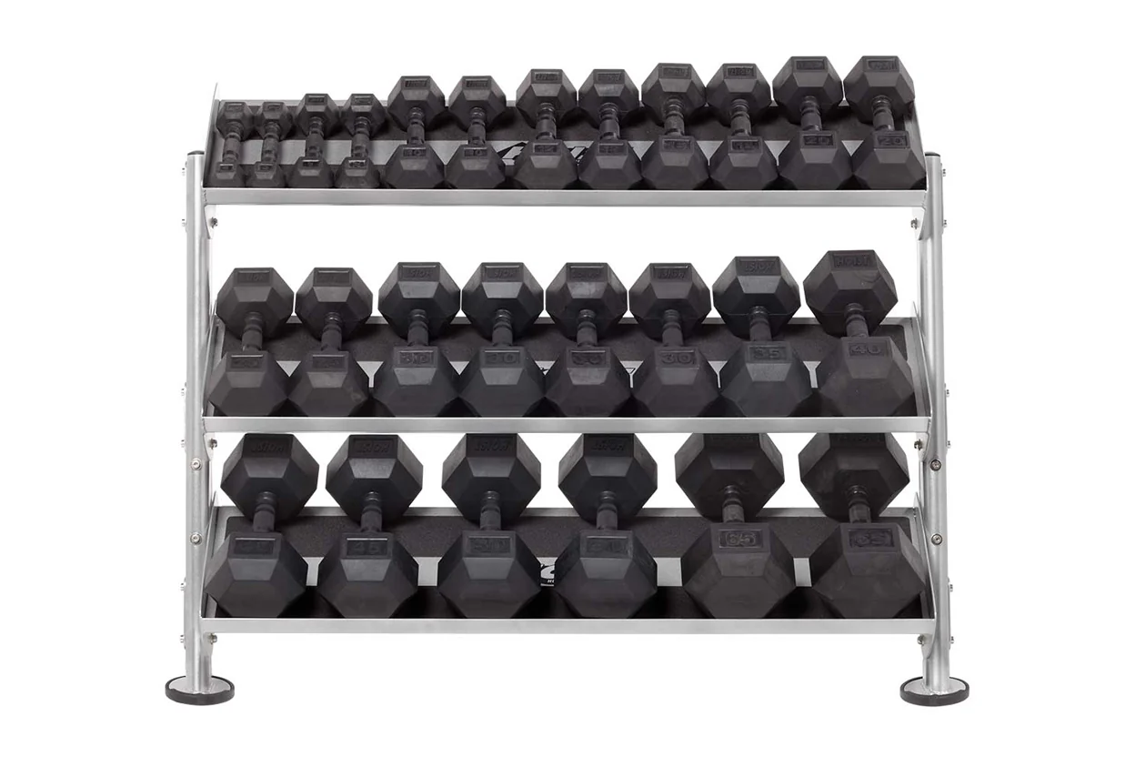 Hoist 48" 2-Tier 12+ Pair Dumbbell Rack w/ Optional 3rd Tier (HF-5461-OPT-48) - Image 5
