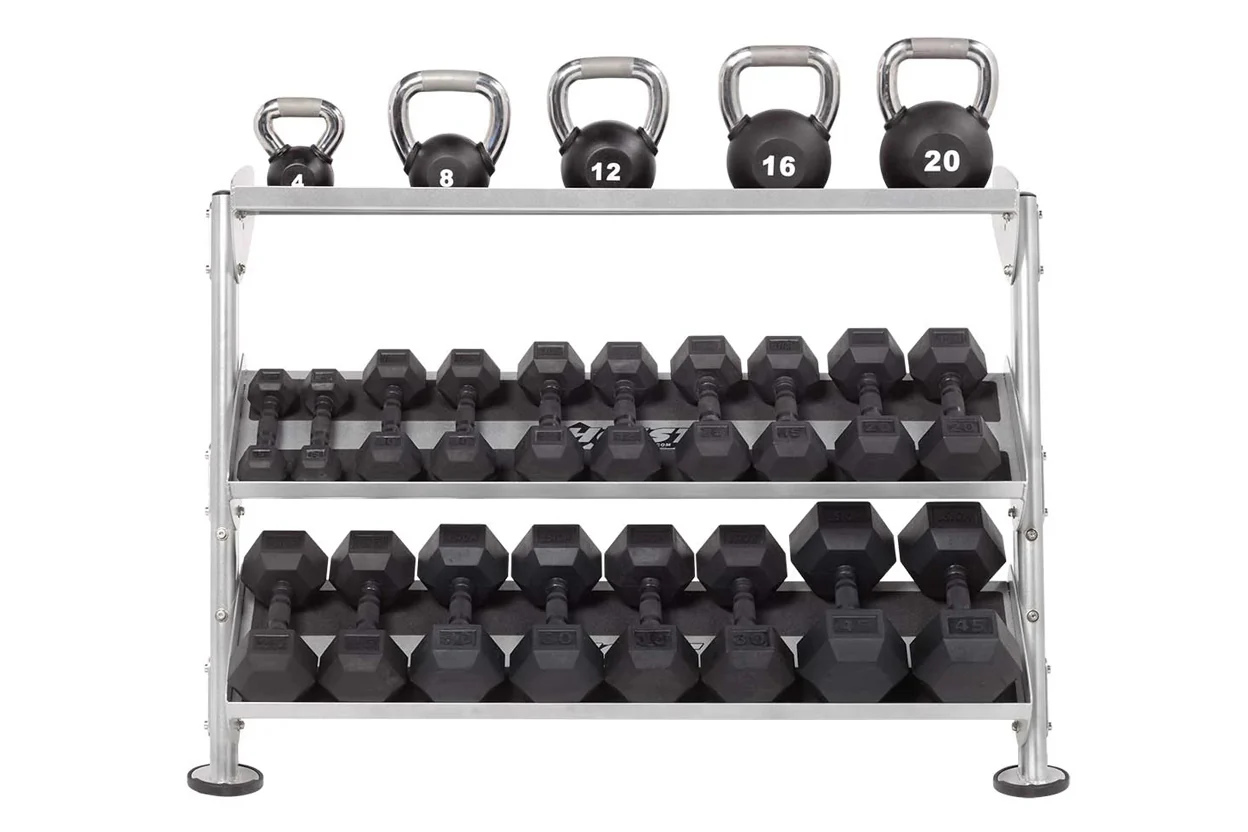 Hoist 48" 2-Tier 12+ Pair Dumbbell Rack w/ Optional 3rd Tier (HF-5461-OPT-48) - Image 6